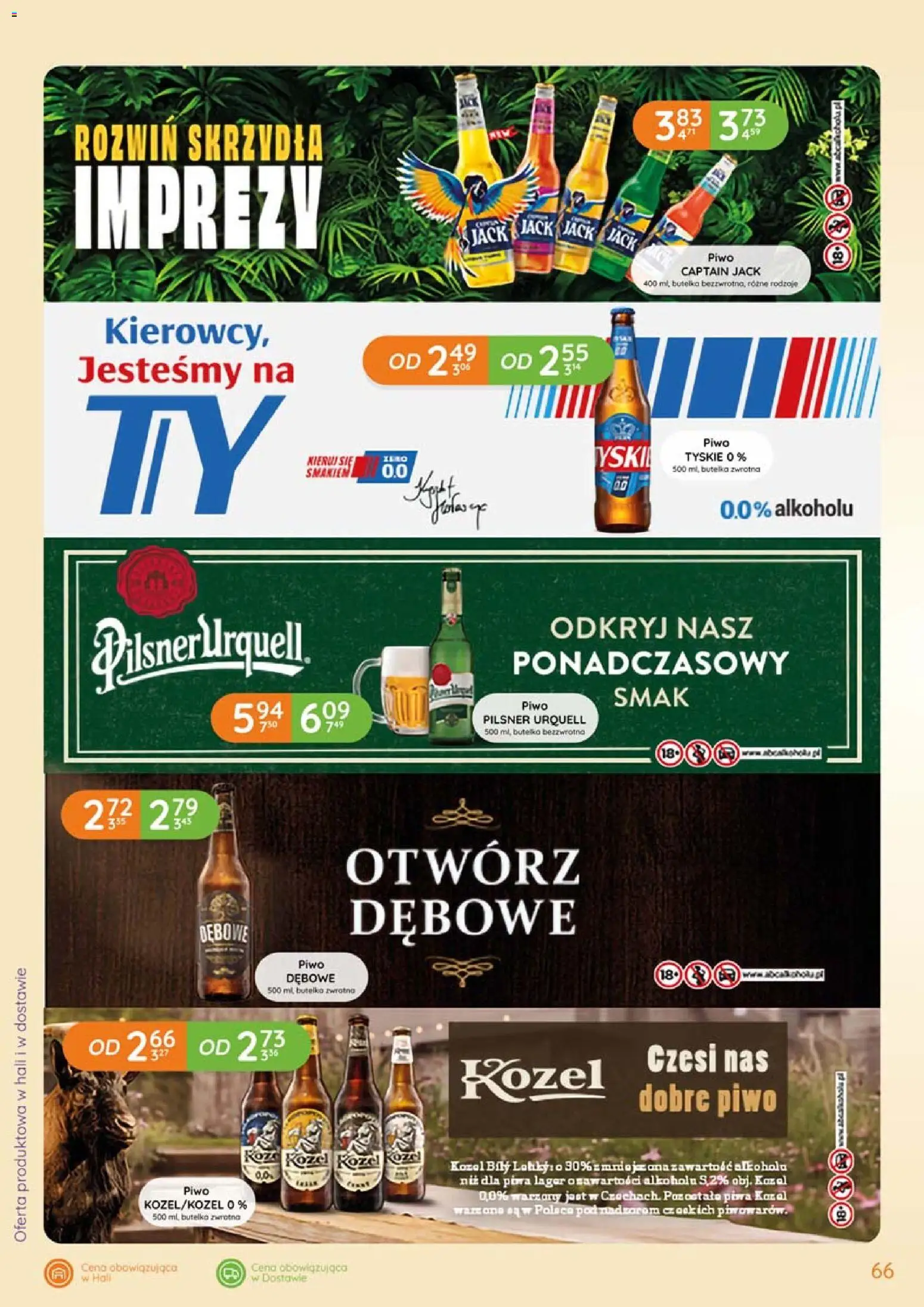 Eurocash Gazetka - Katalog Alkoholowy od 01.02.2026 | Strona: 66 | Produkty: Tyskie, Piwo