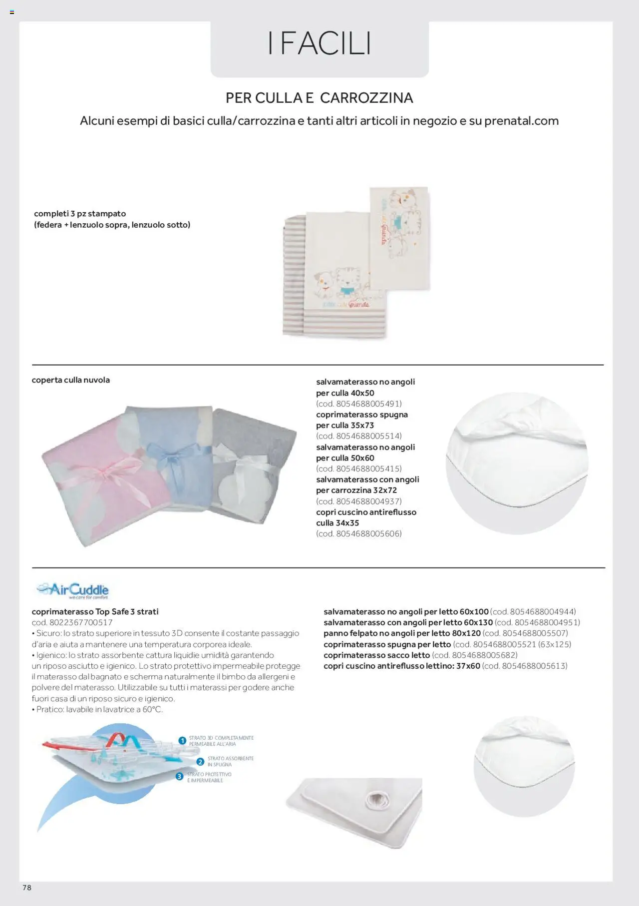 Volantino Prenatal del 01.01.2025 | Pagina: 71 | Prodotti: Top, Materasso, Cuscino, Coprimaterasso