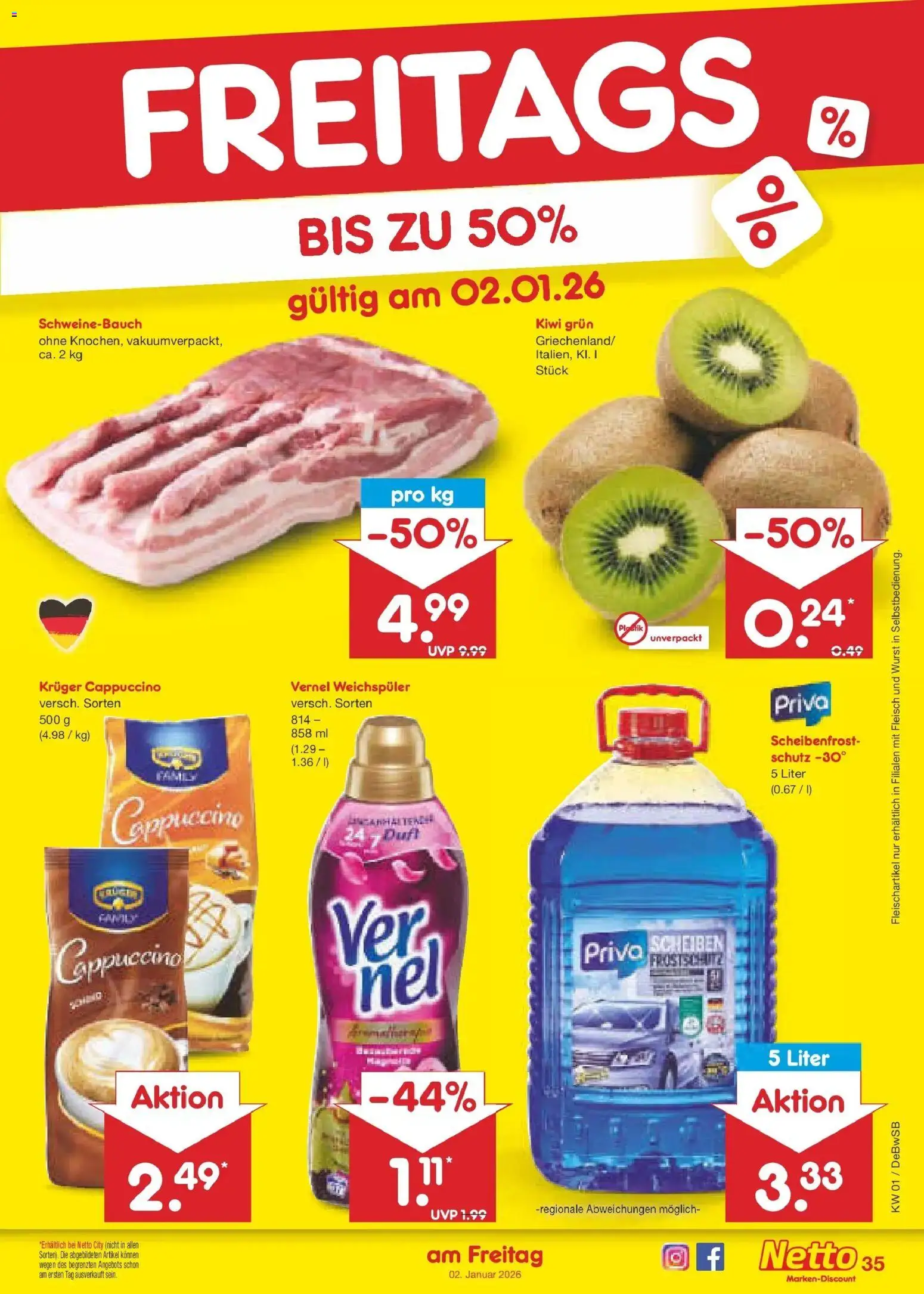 Netto Marken-Discount prospekt Waiblingen-Bittenfeld	 – gültig ab 28.12.2025 | Seite: 49 | Produkte: Schweinebauch, Duft, Wurst, Fleisch