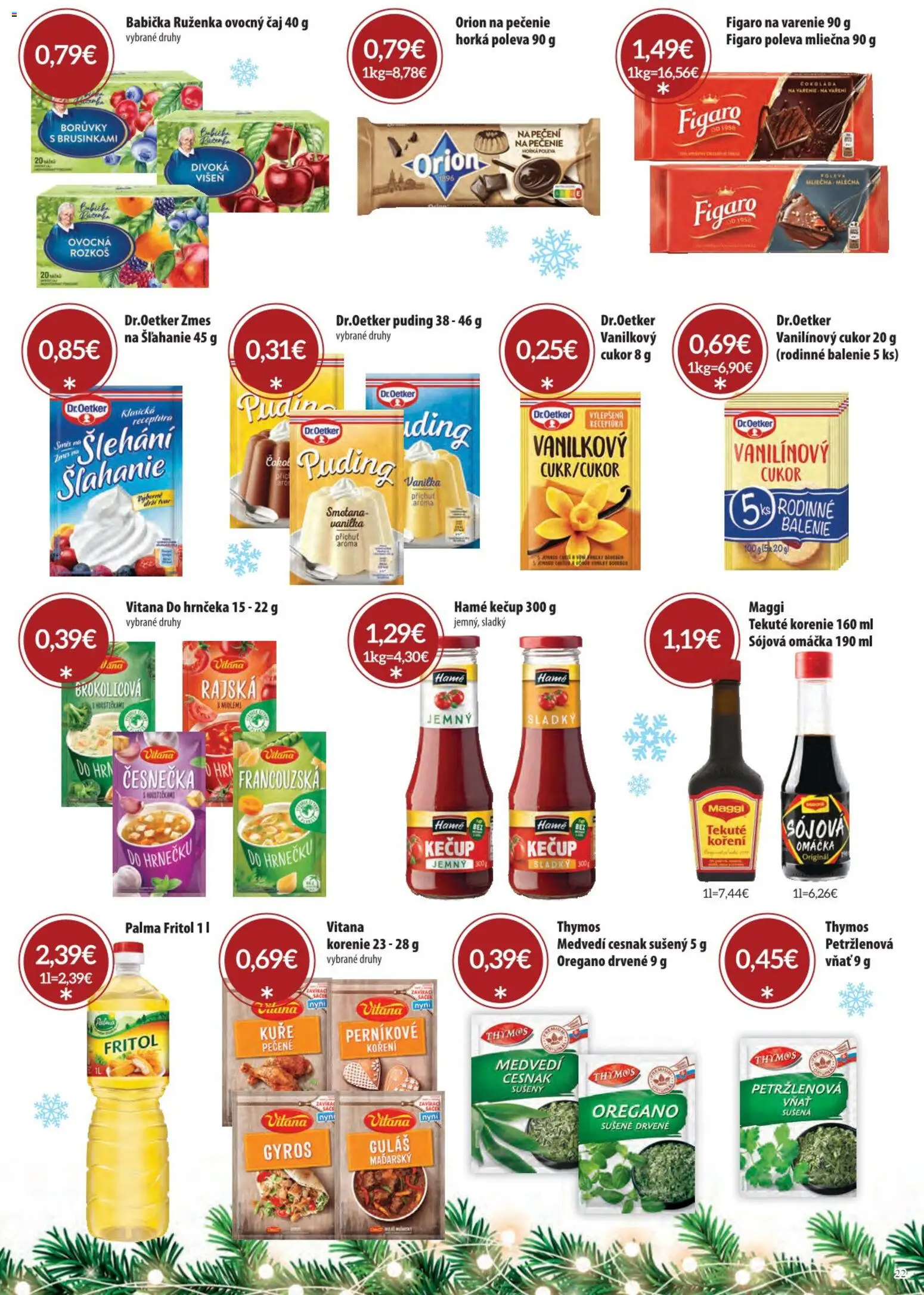 Nové Sintra akcie – leták je platný od 01.12.2025 | Strana: 22 | Produkty: Smotana, Puding, Cukor, Omáčka