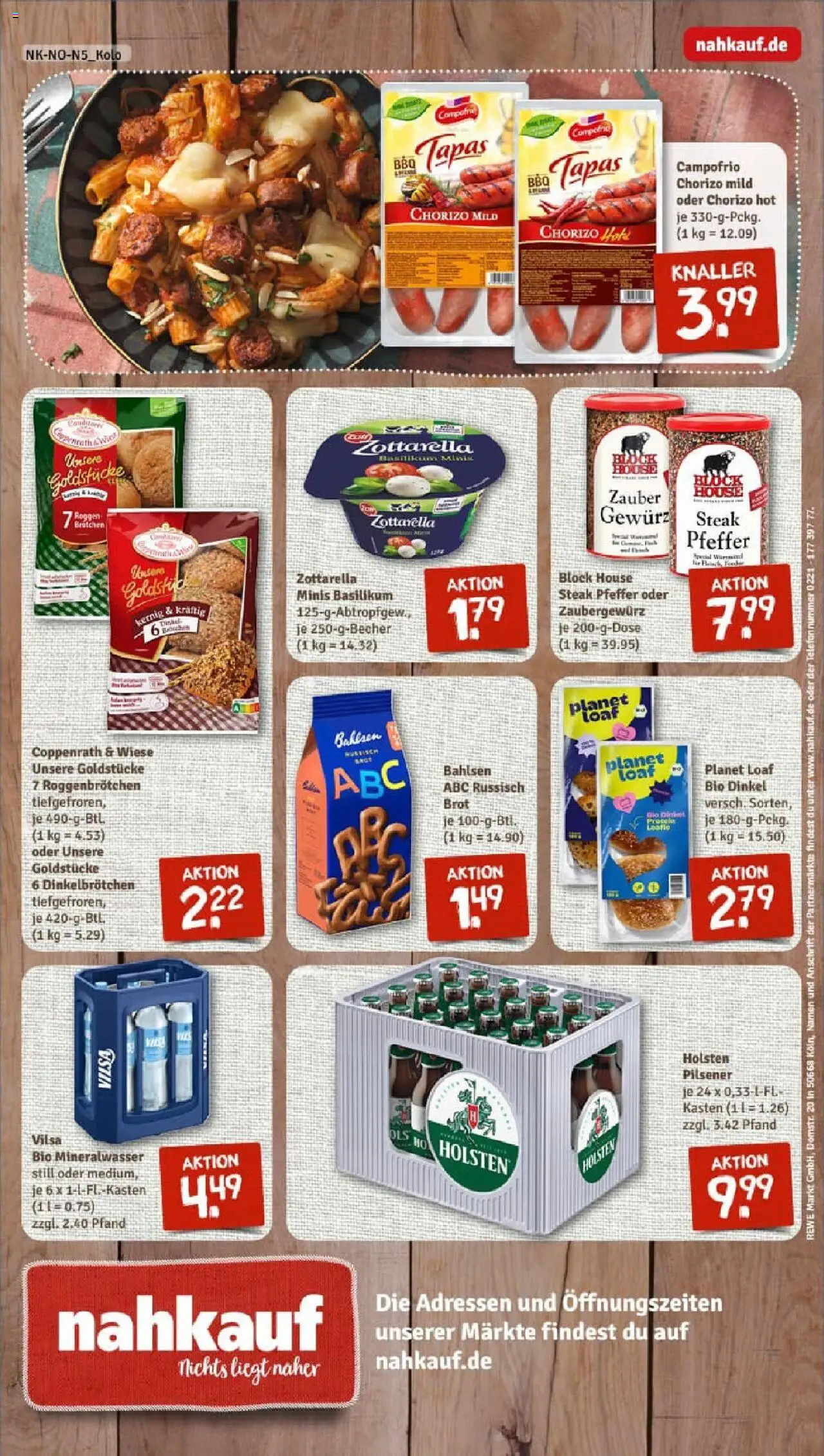 Rewe prospekt Lage	 - gültig ab dem 27.07.2025 | Seite: 12 | Produkte: Mozzarella, Holsten, Brot, Telefon