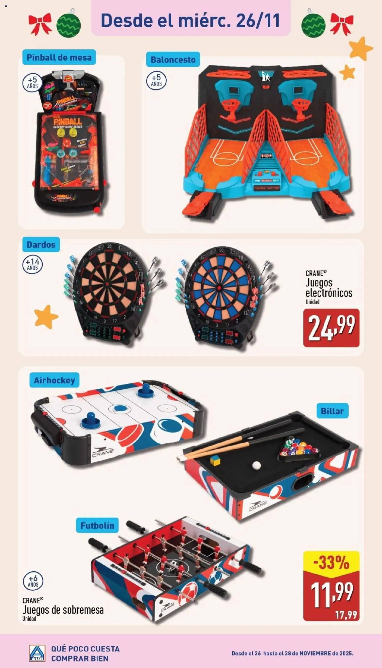 Aldi folleto Península │ válido desde el 24.11.2025 | Página: 28 | Productos: Mesa, Mesa para niños