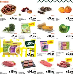 Anteprima del volantino Volantino Unes	 valido a partire dal 22.10.2025 | Pagina: 2 | Prodotti: Cachi, Zucca, Asparagi, Hamburger