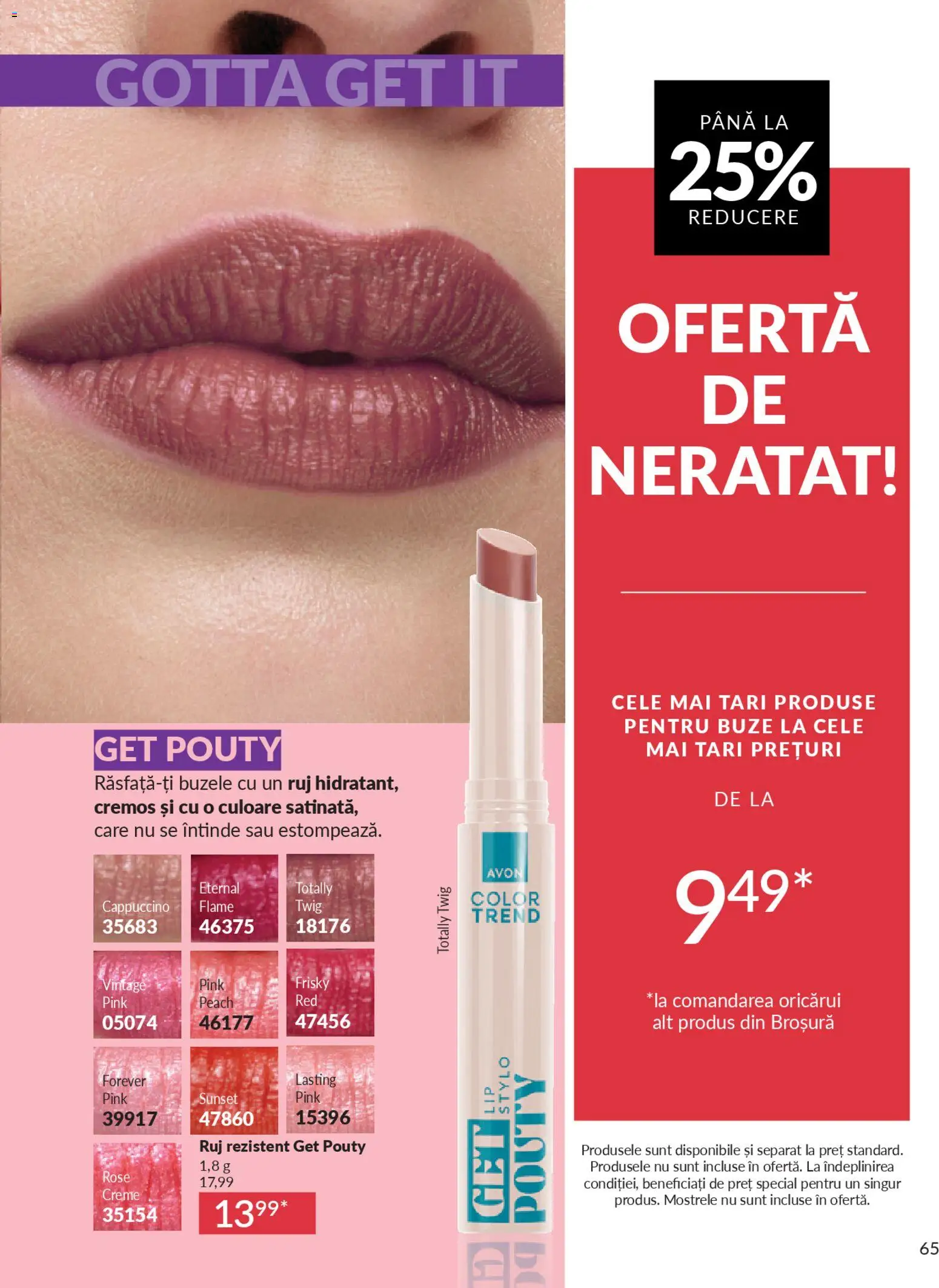 Noul catalog Avon – valabil de la 01.04.2026 | Pagină: 67 | Produse: Ruj