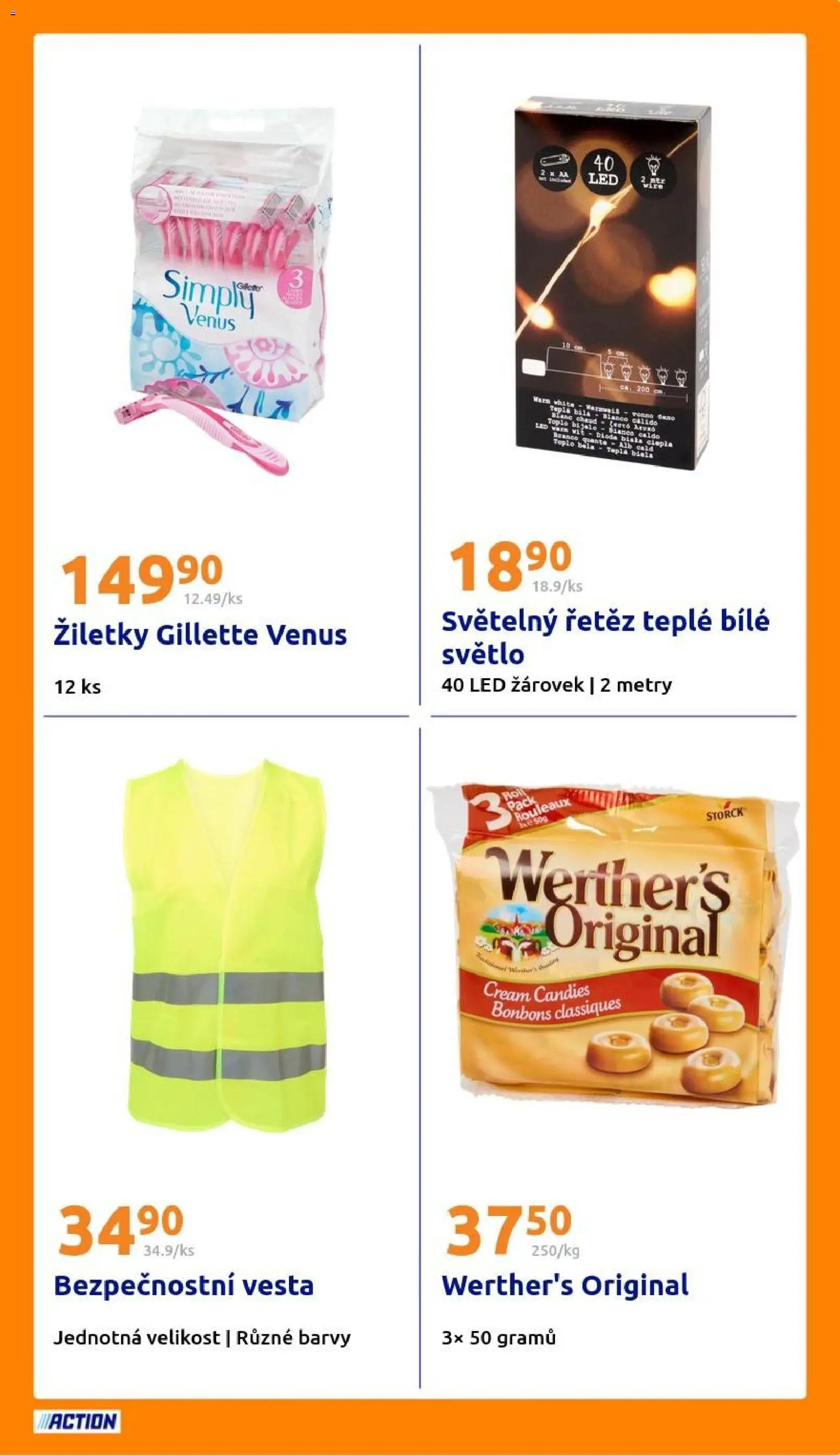 Action leták od 12.11.2025 | Strana: 19 | Produkty: Vesta, Žiletky, Světelný řetěz, Barvy