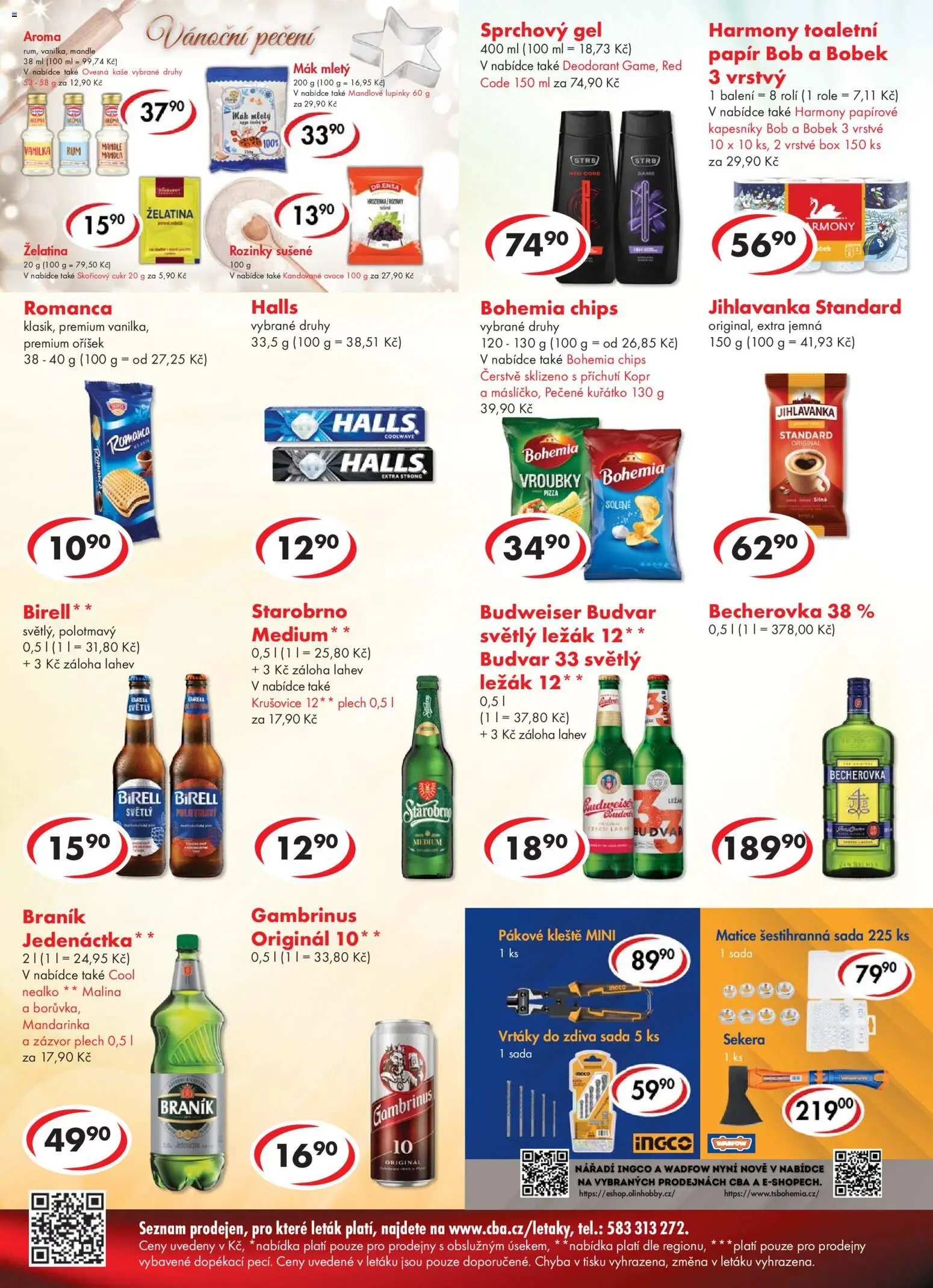 CBA leták - Premium od 19.11.2025 | Strana: 4 | Produkty: Rozinky, Birell, Zázvor, Gambrinus