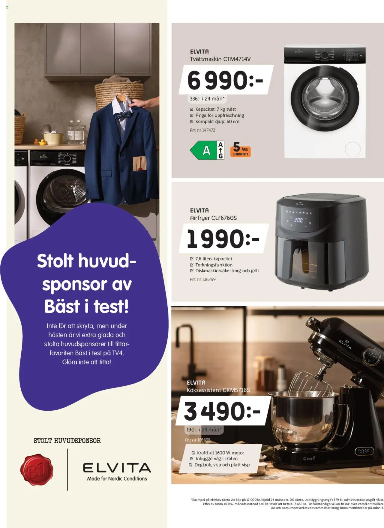 Elon reklamblad aktuell från 29.09.2025 | Sida: 14 | Produkter: Grill, Visp, Airfryer, Tvättmaskin