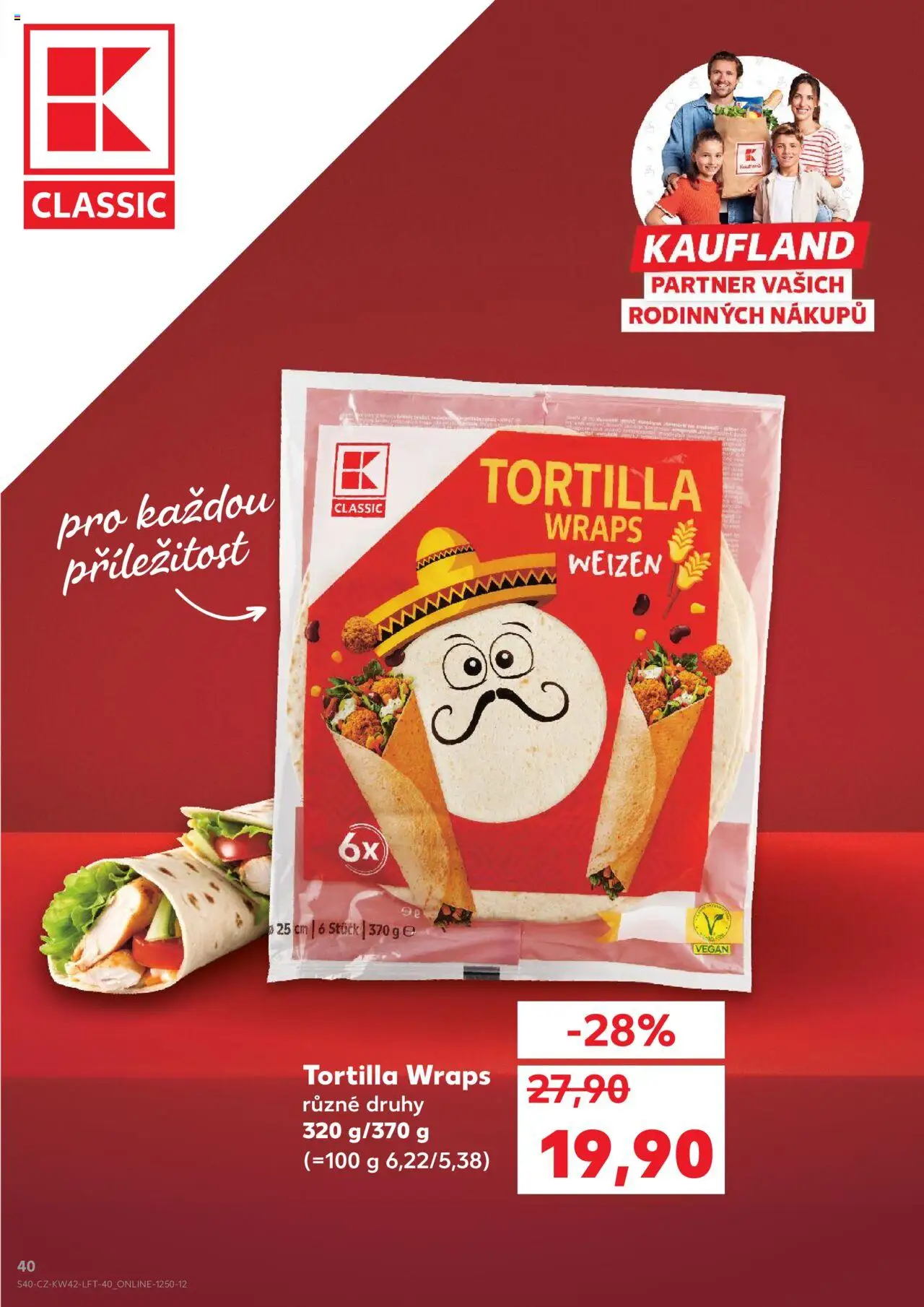 Kaufland leták - Chomutov od 15.10.2025 | Strana: 40 | Produkty: Vegan, Tortilla wraps, Tortilla