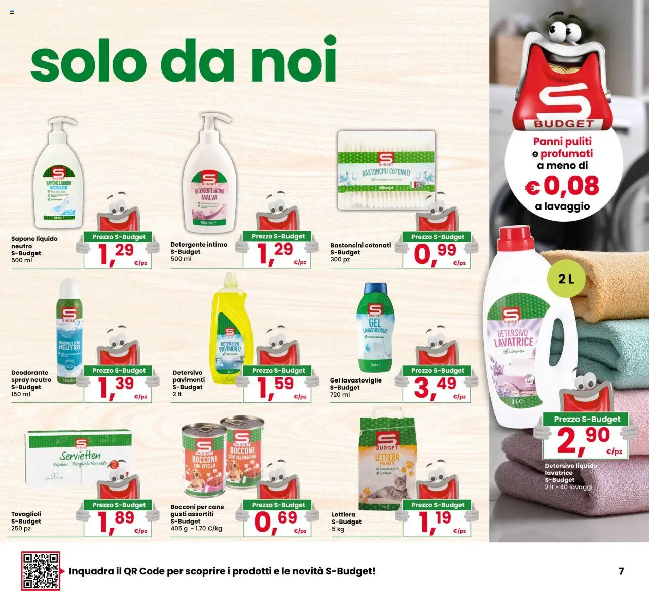 Volantino Eurospar del 09.10.2025 | Pagina: 7 | Prodotti: Sapone, Lavatrice, Lavastoviglie, Lavanda