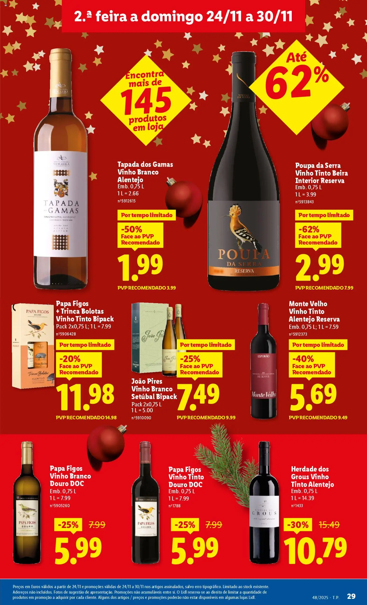 Lidl Black Friday │ válido de 24.11.2025 | Página: 29 | Produtos: Vinho, Vinho tinto