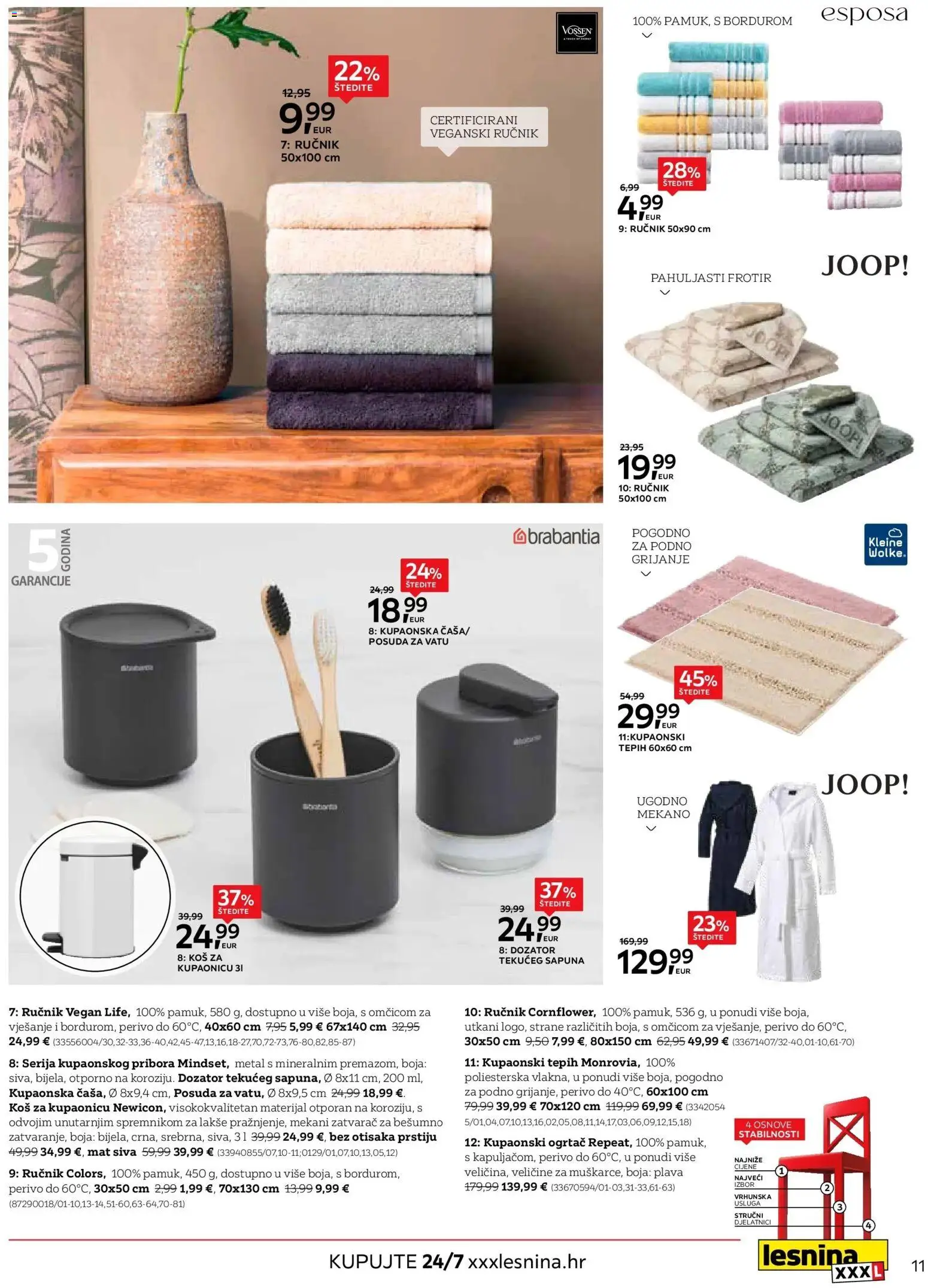 Lesnina katalog | vrijedi od 30.03.2026 | Stranica: 11 | Proizvodi: Tepih, Ručnik