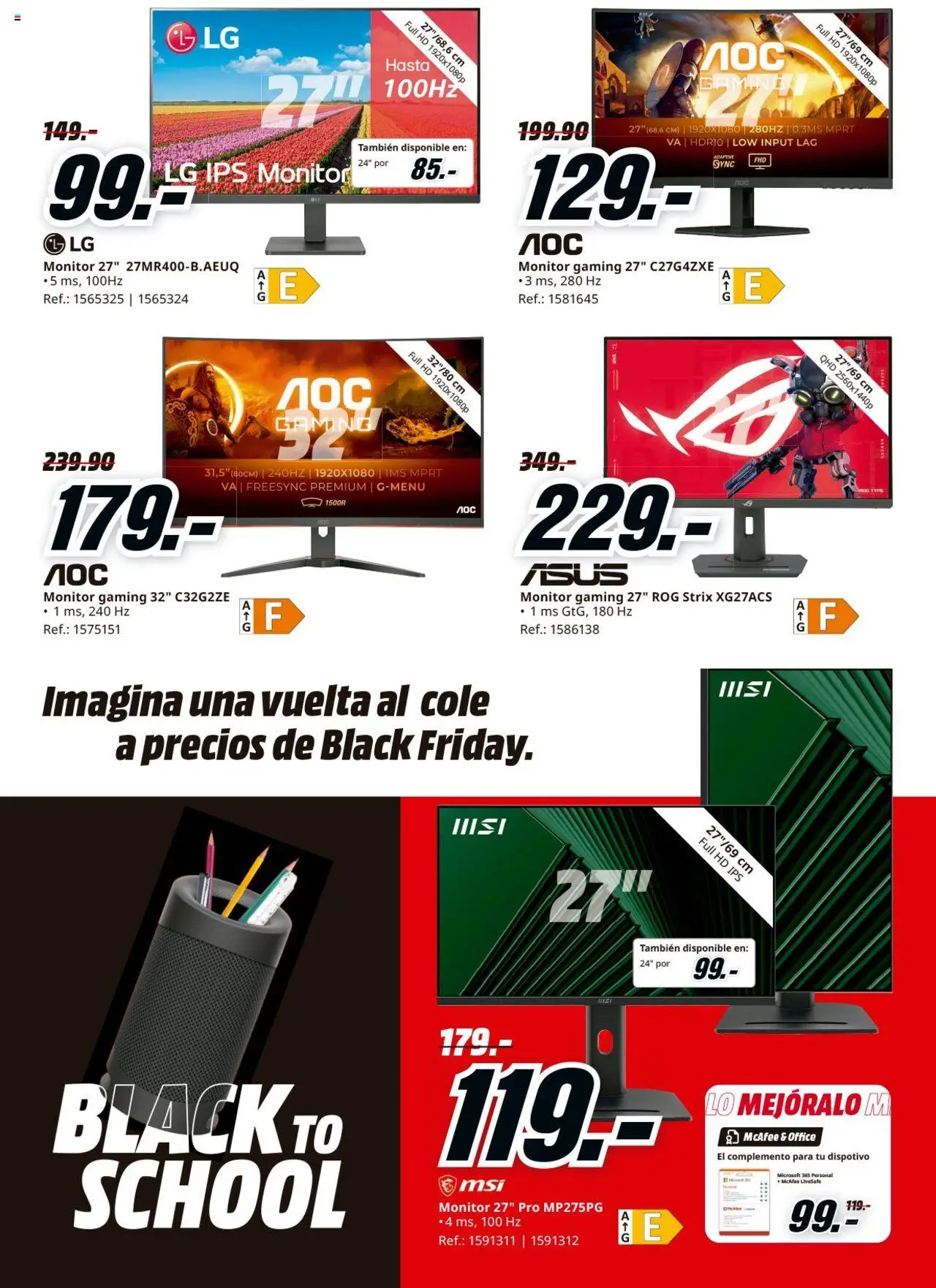 Media Markt folleto │ válido desde el 14.08.2025 | Página: 23 | Productos: Monitor