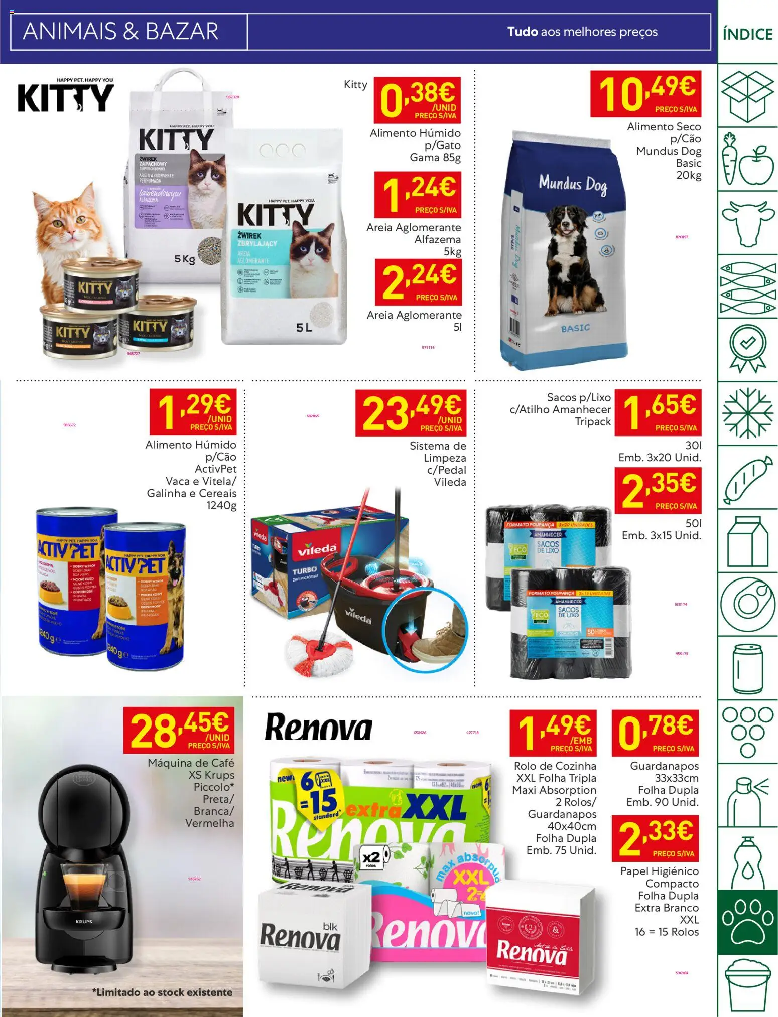 Recheio folheto │ válido de 17.02.2026 | Página: 51 | Produtos: Areia, Máquina de café, Guardanapos, Café