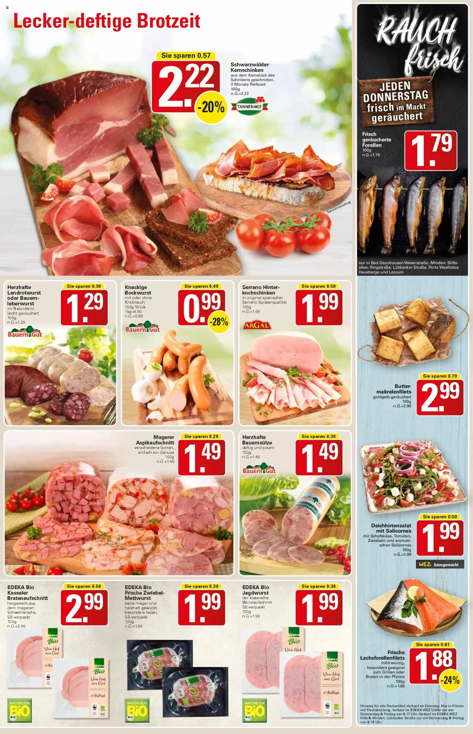 WEZ Prospekt – gültig ab 12.01.2026 | Seite: 7 | Produkte: Bockwurst, Butter, Zwiebeln, Knoblauch