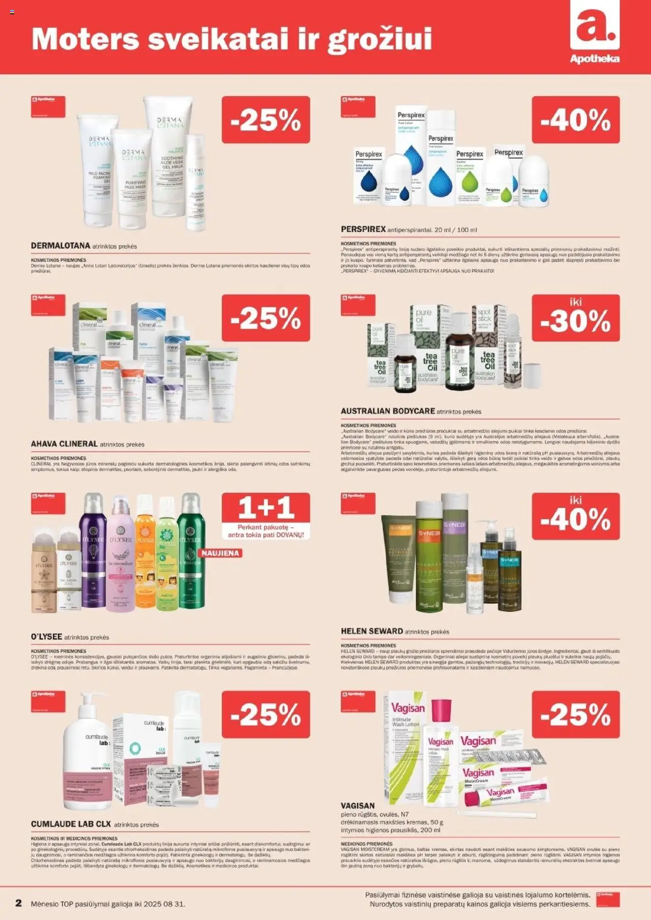 Apotheka - Leidinys│galioja nuo 01.08.2025 | Puslapis: 2