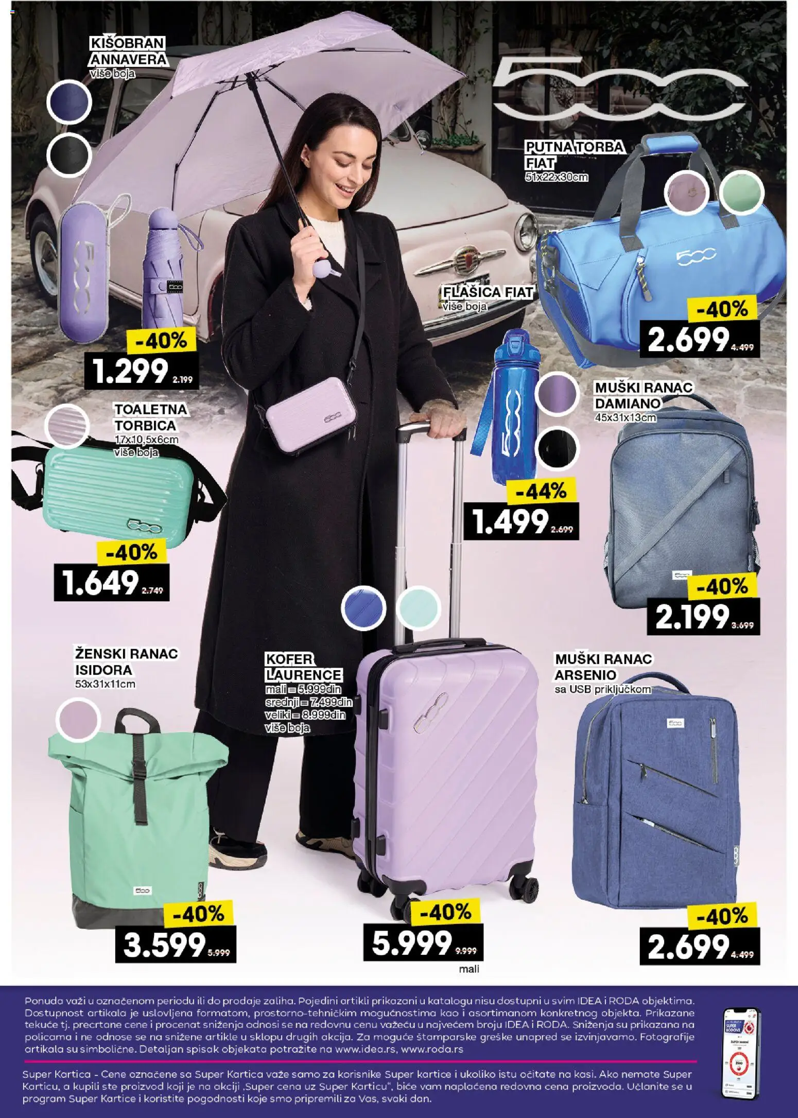 Roda katalog - važi od 15.01.2026 | Strana: 22 | Proizvode: Putna torba, Kofer, Kišobran, Torba