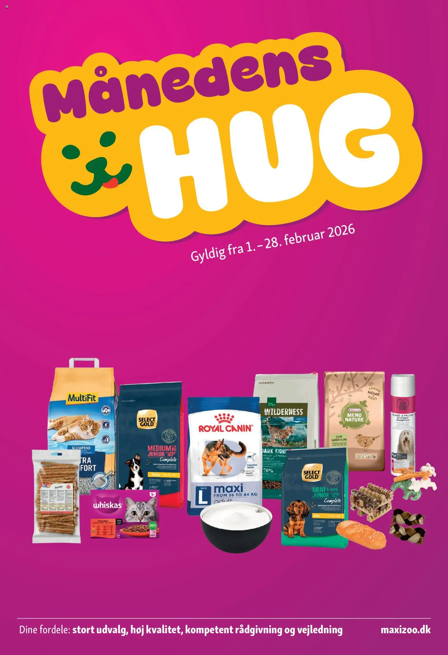 Maxi Zoo tilbudsavis – gyldig fra 01.02.2026 | Side: 1 | Produkter: Shampoo