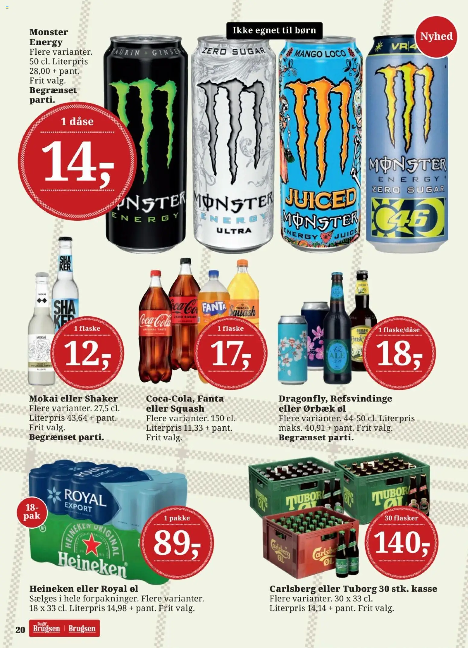 Dagli'Brugsen tilbudsavis – gyldig fra 24.04.2026 | Side: 20 | Produkter: Mango, Juice, Øl, Cola