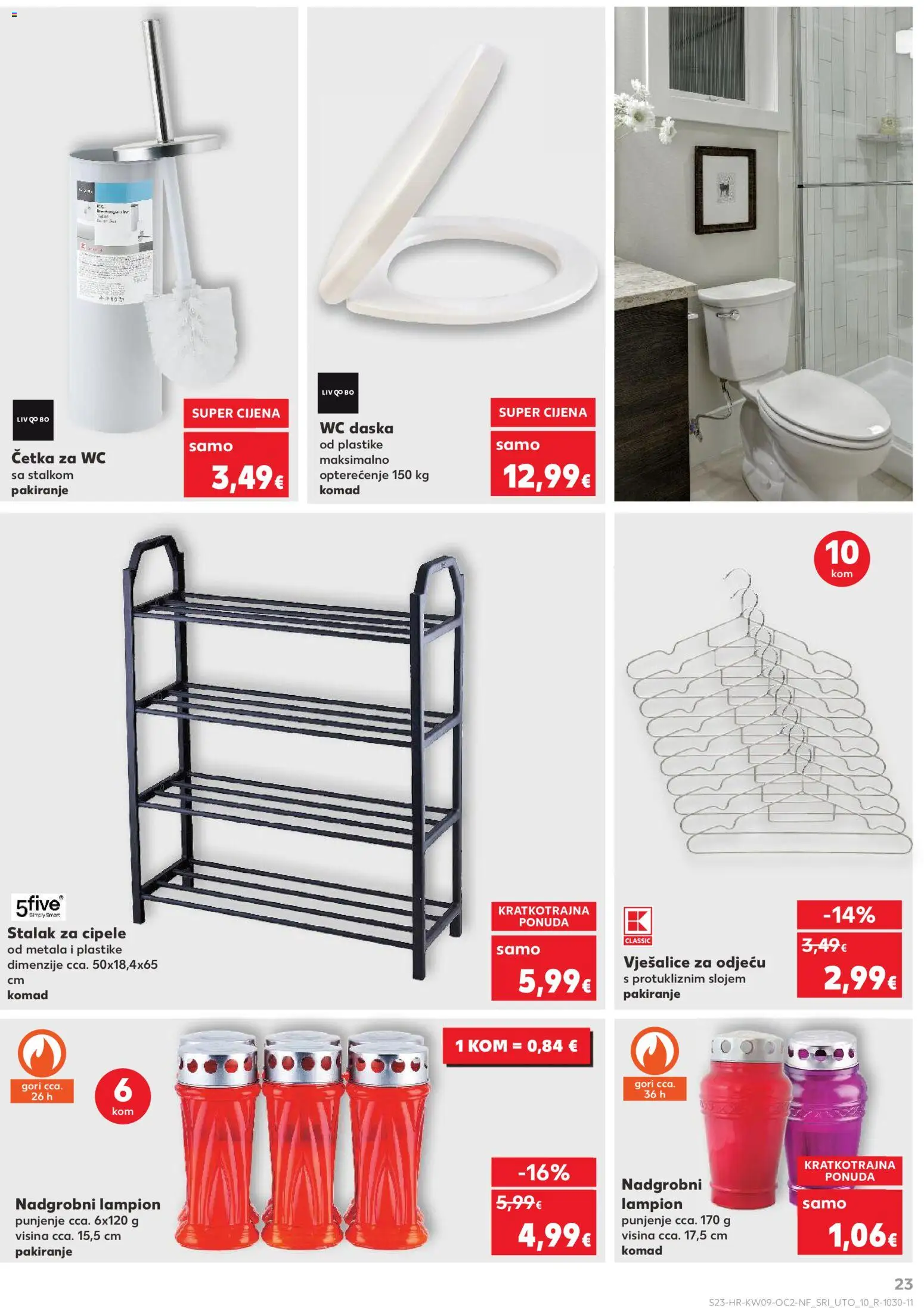 Kaufland katalog | vrijedi od 25.02.2026 | Stranica: 23 | Proizvodi: Četka, Lampion, Četka za wc, Vješalice