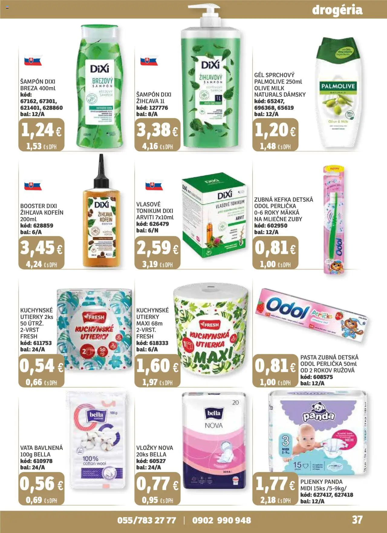 Labaš magazín │ platný od 22.08.2025 | Strana: 37 | Produkty: Zubná kefka, Šampón, Plienky
