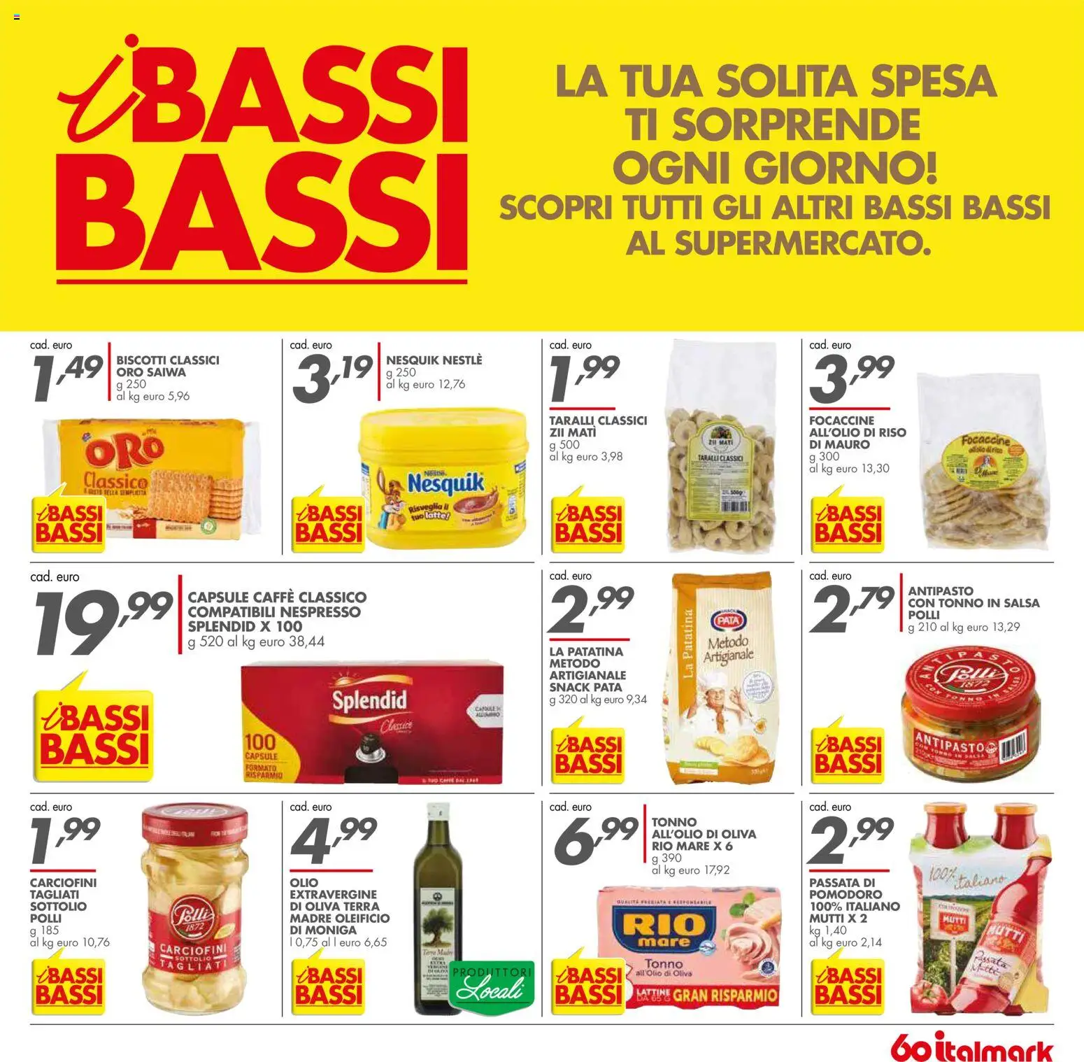 Volantino Italmark del 26.11.2025 | Pagina: 27 | Prodotti: Caffè, Pomodoro, Olio, Tonno