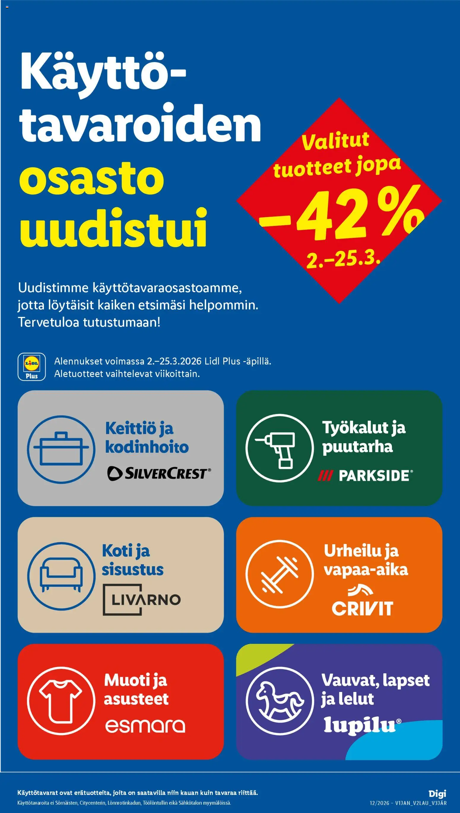 Lidl tarjoukset - Tampere – voimassa 19.03.2026 alkaen | Sivu: 31 | Tuotteet: Keittiö