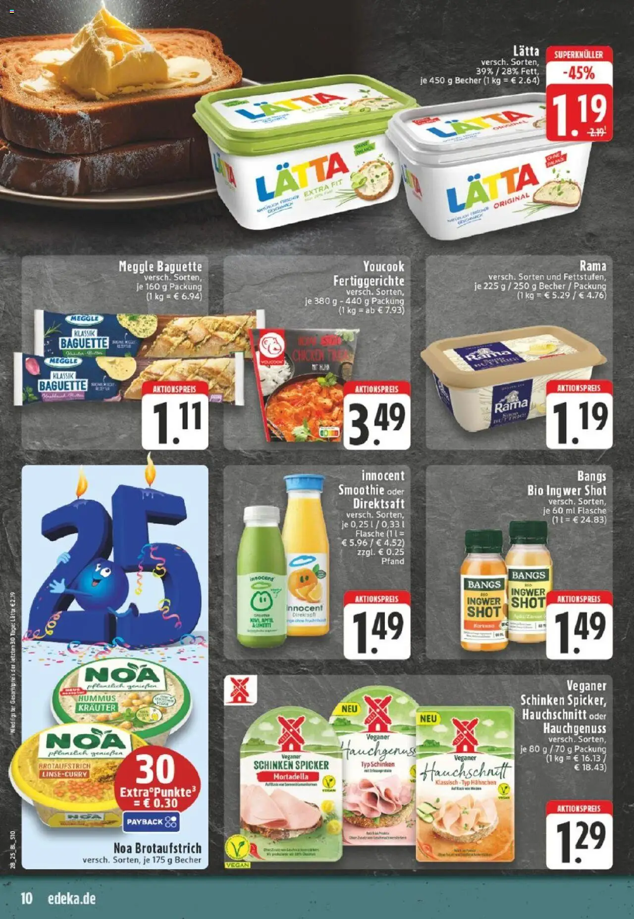 Edeka Prospekt 	 - gültig ab dem 07.07.2025 | Seite: 10 | Produkte: Youcook, Äpfel, Fertiggerichte, Lätta