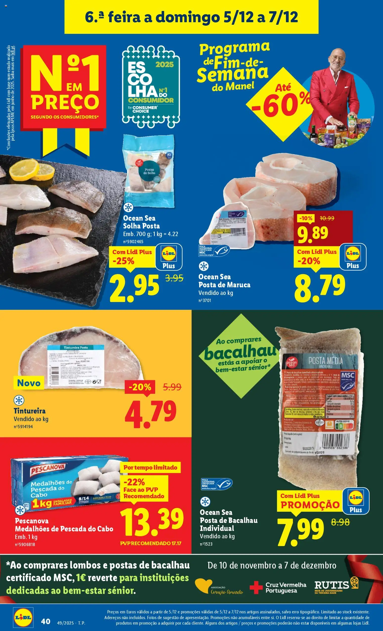 Lidl folheto │ válido de 01.12.2025 | Página: 40 | Produtos: Bacalhau, Pescada, Base, Pescada do cabo