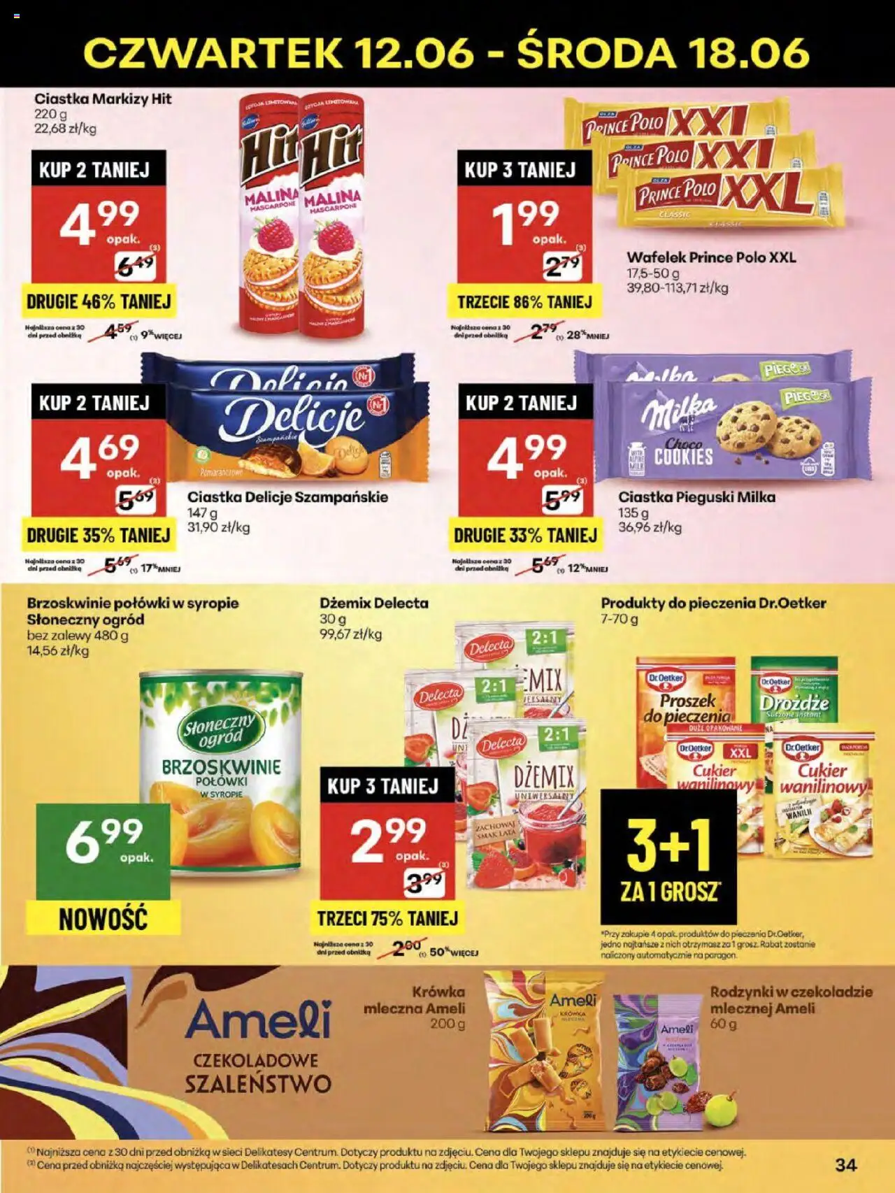 Delikatesy Centrum Gazetka - Sklepy Własne od 12.06.2025 | Strona: 34 | Produkty: Malina, Krowka, Mascarpone, Brzoskwinie