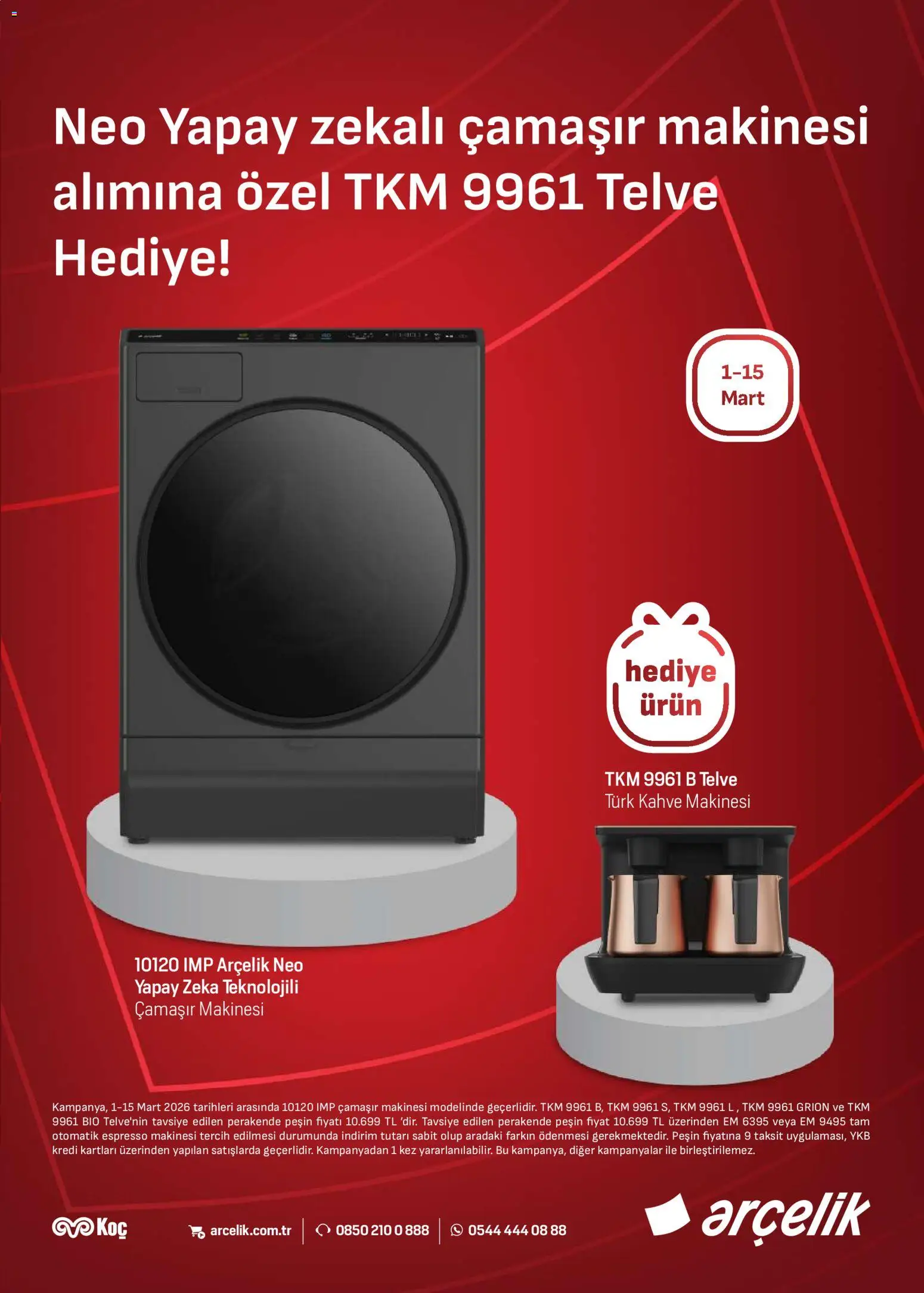 Arçelik Katalog - 01.03.2026 tarihinden itibaren geçerlidir | Sayfa: 23 | Ürünler: Espresso makinesi, Kahve, Çamaşır makinesi, Kahve makinesi