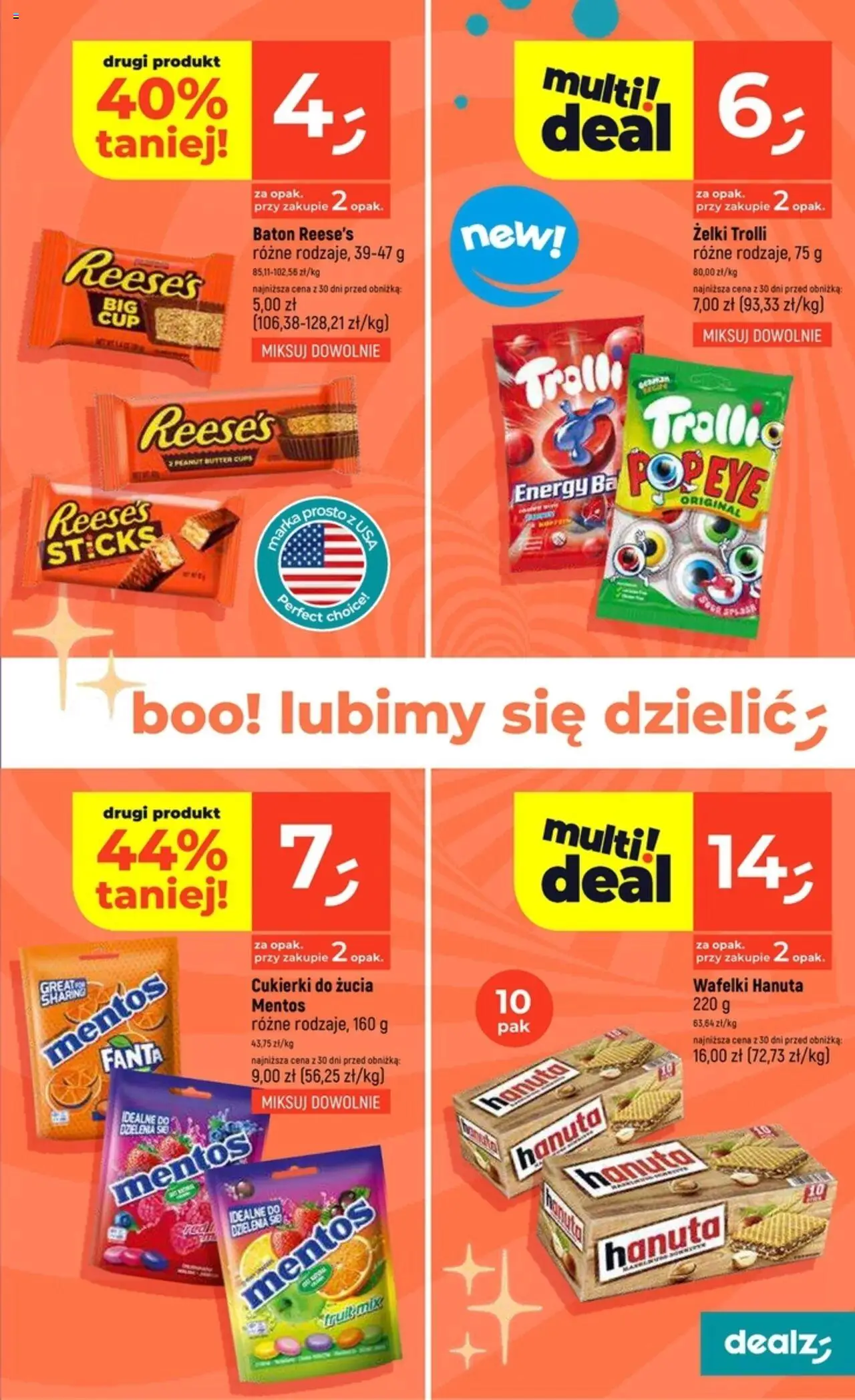 Dealz Gazetka od 18.09.2025 | Strona: 13 | Produkty: Reese's, Baton, Wafelki, Cukierki