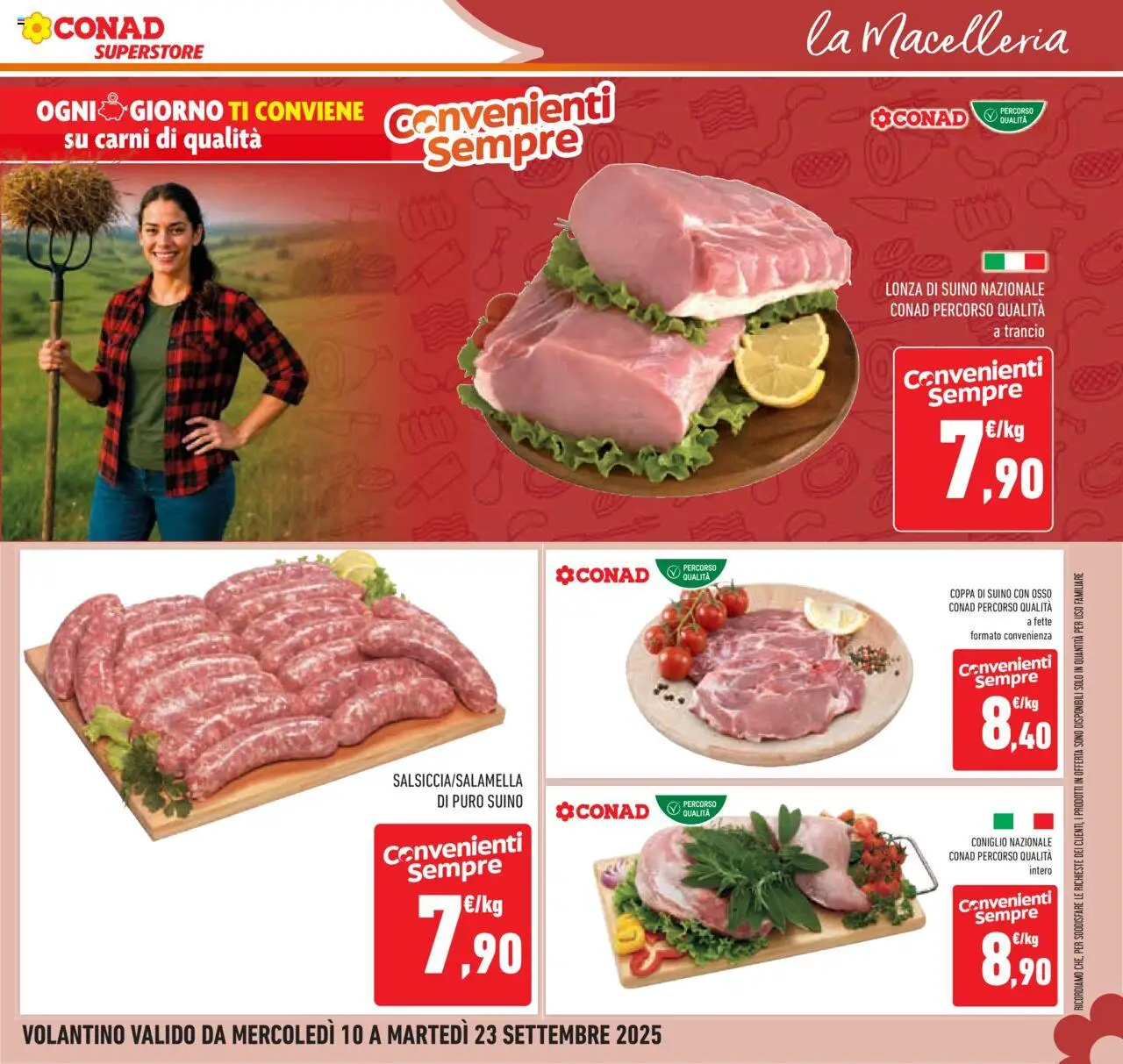Volantino Conad del 10.09.2025 | Pagina: 13 | Prodotti: Suino