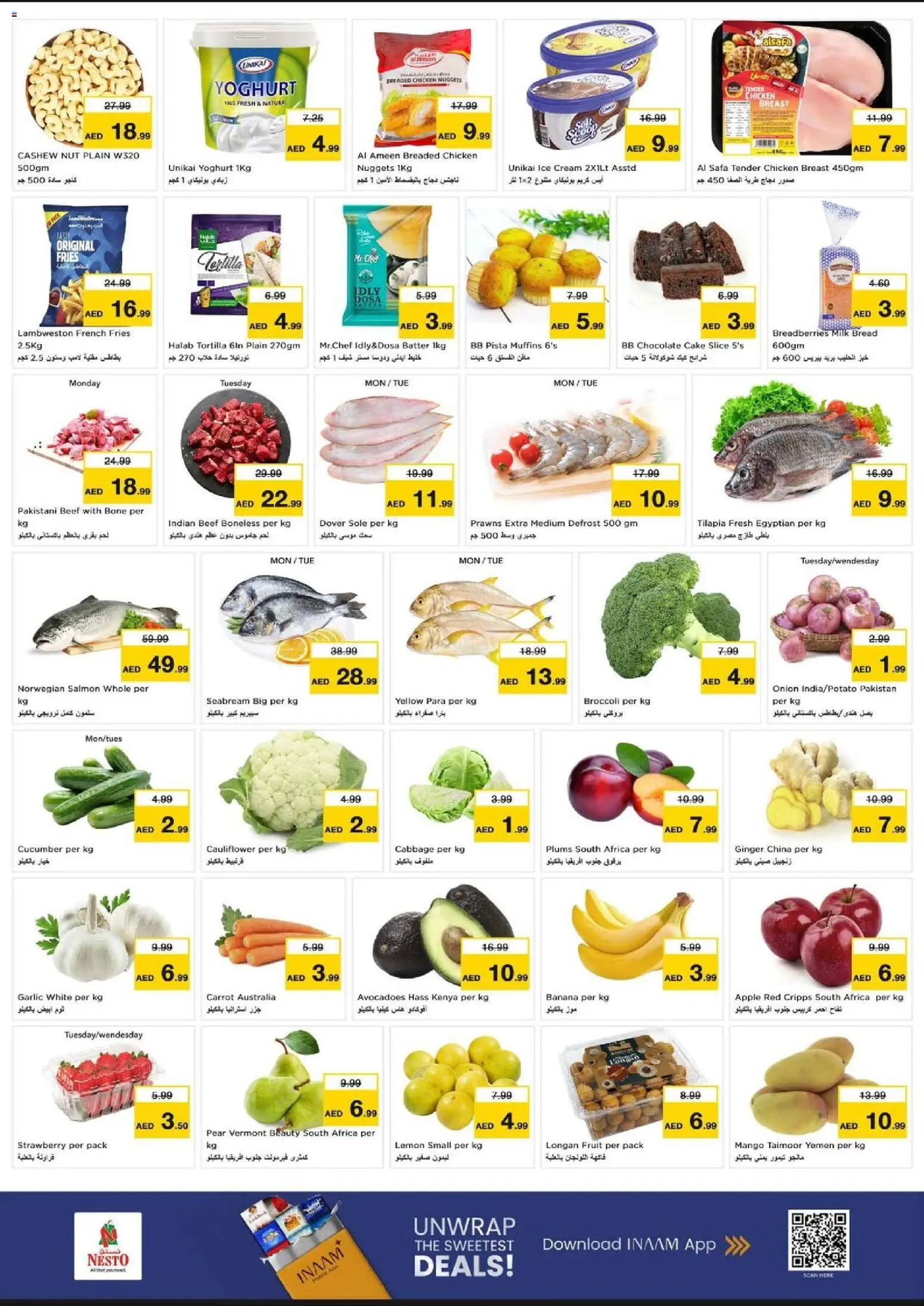 {H1} | Page: 2 | Products: Banány, Čokoláda, Pizza, Myčka