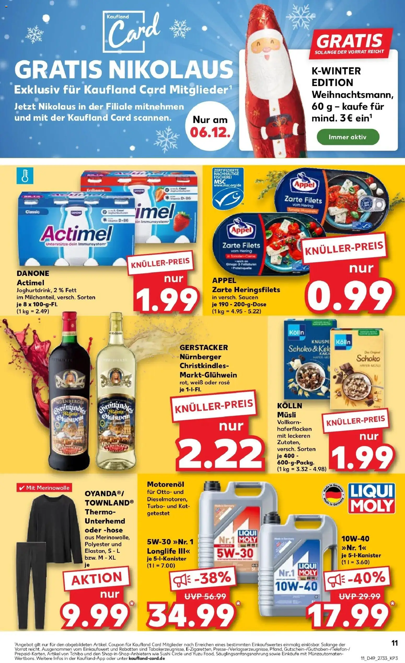 Kaufland prospekt Sondershausen	 – gültig ab 04.12.2025 | Seite: 11 | Produkte: Musli, Actimel, Kolln, Hose