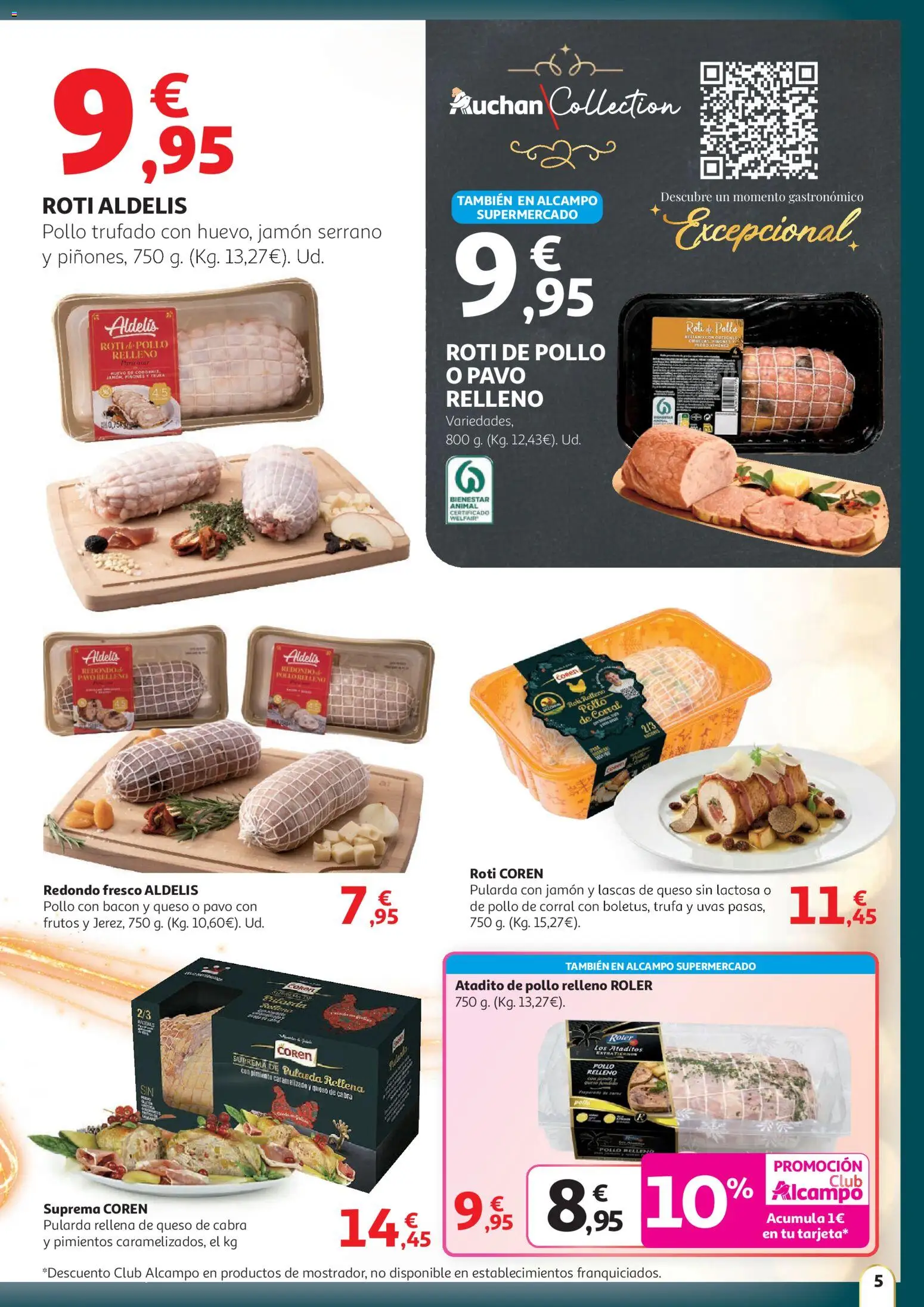 Alcampo - HG Unico │ válido desde el 11.12.2025 | Página: 5 | Productos: Jamón serrano, Jamón, Κάδος απορρυμάτων, Queso sin lactosa