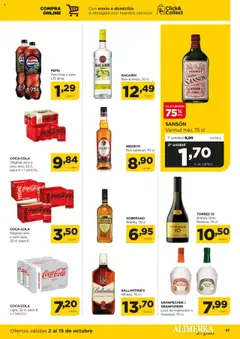 Vista previa Alimerka folleto Asturias válido desde el 02.10.2025 | Página: 27 | Productos: Lima, Licor, Ron, Μαύρο πιπέρι