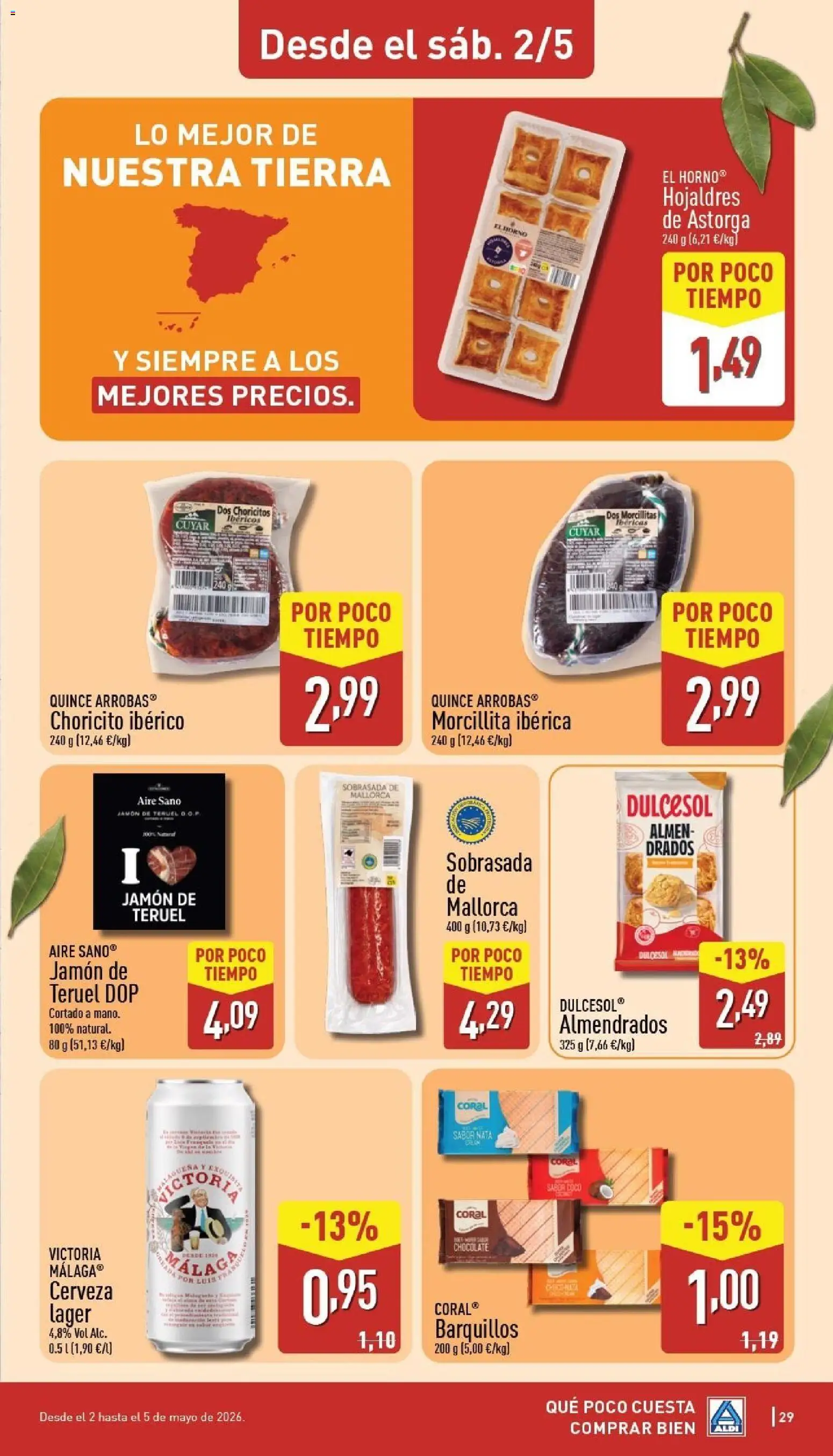 Aldi folleto Canarias │ válido desde el 27.04.2026 | Página: 29 | Productos: El horno, Jamón, Τυρόπιτα, Horno