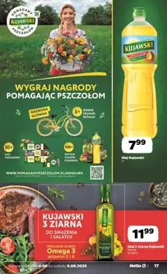 Netto gazetka - Spożywcza od 04.08.2025 | Strona: 17 | Produkty: Zestaw piknikowy, Rower, Olej kujawski, Olej