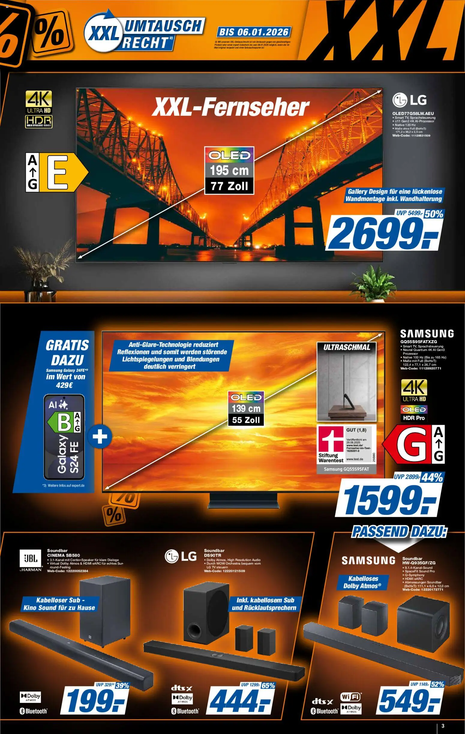 Expert - Black Friday – gültig ab 21.11.2025 | Seite: 12 | Produkte: LG, Soundbar, TV, Audio