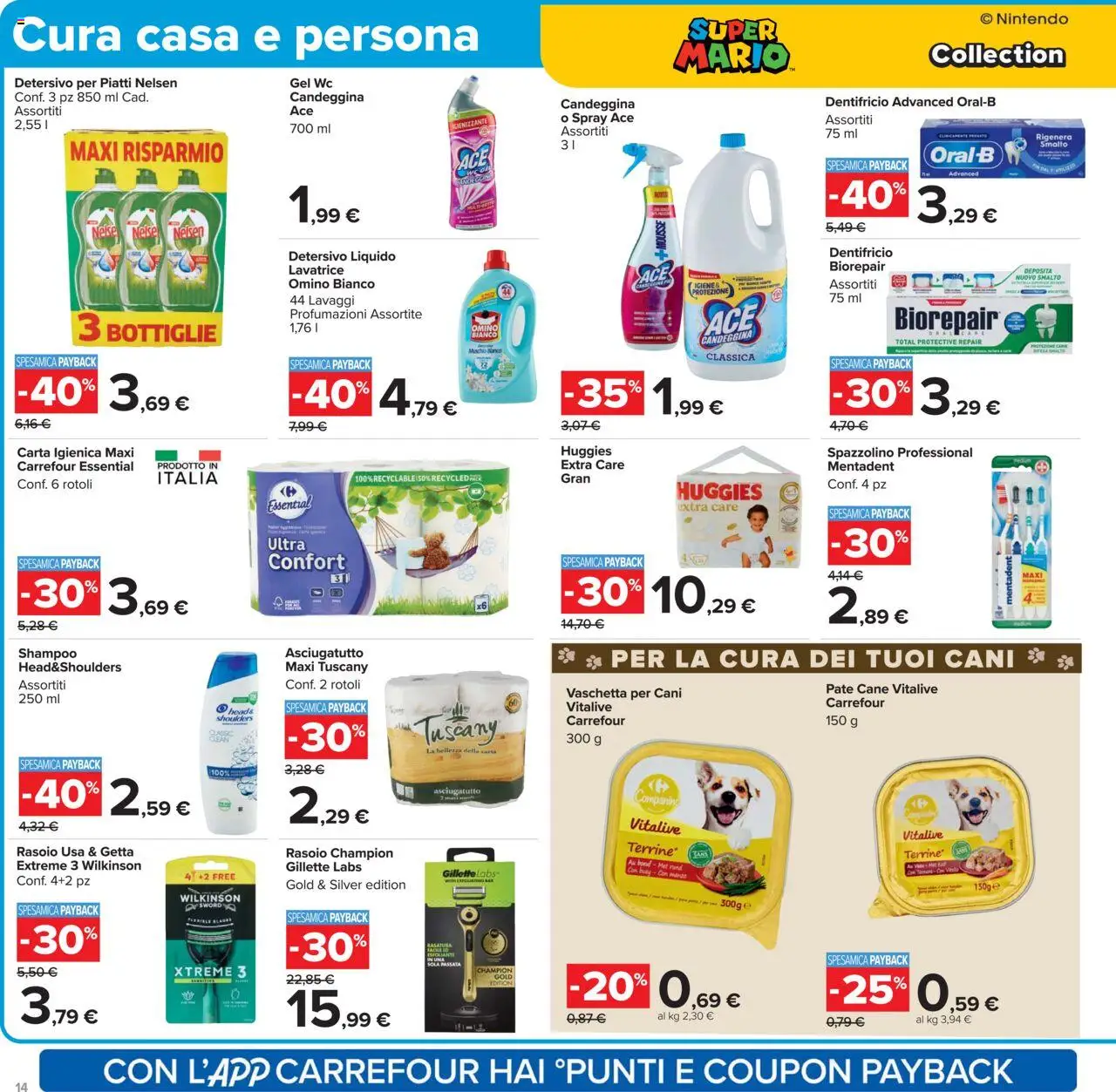 Volantino Carrefour del 15.09.2025 | Pagina: 14 | Prodotti: Paté, Carta igienica, Detersivo per piatti, Asciugatutto