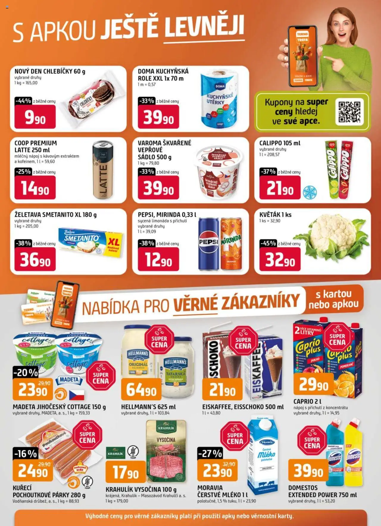 Trefa leták od 18.06.2025 | Strana: 12 | Produkty: Sádlo, Hellmann's, Vysočina, Cottage cheese