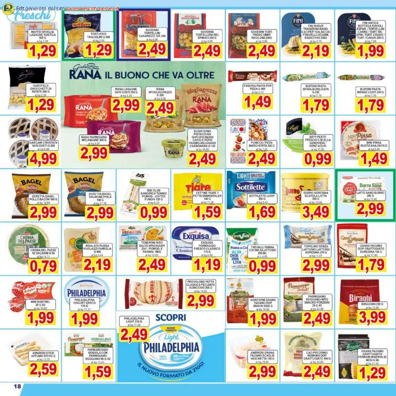 Volantino Pewex del 17.10.2025 | Pagina: 18 | Prodotti: Crema, Pepe, Latte, Funghi