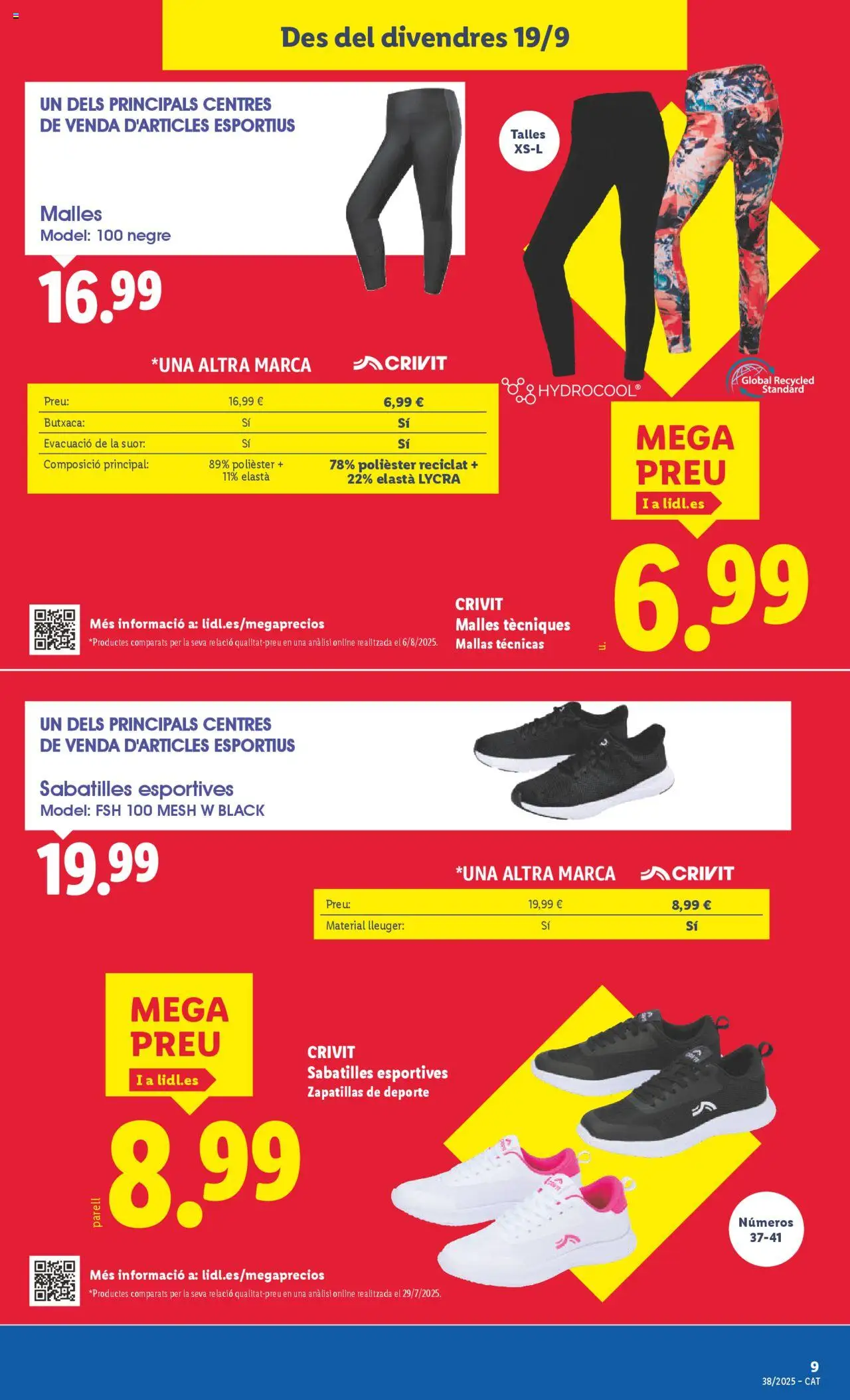 Lidl folleto de bazar │ válido desde el 15.09.2025 | Página: 17 | Productos: Zapatillas