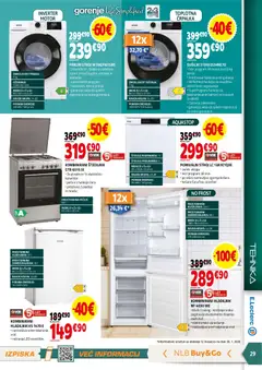 E.leclerc katalog akcije – veljaven od 11.02.2026 | Stran: 29 | Izdelki: Črpalka, Pralni stroj, Štedilnik, Kuhališče