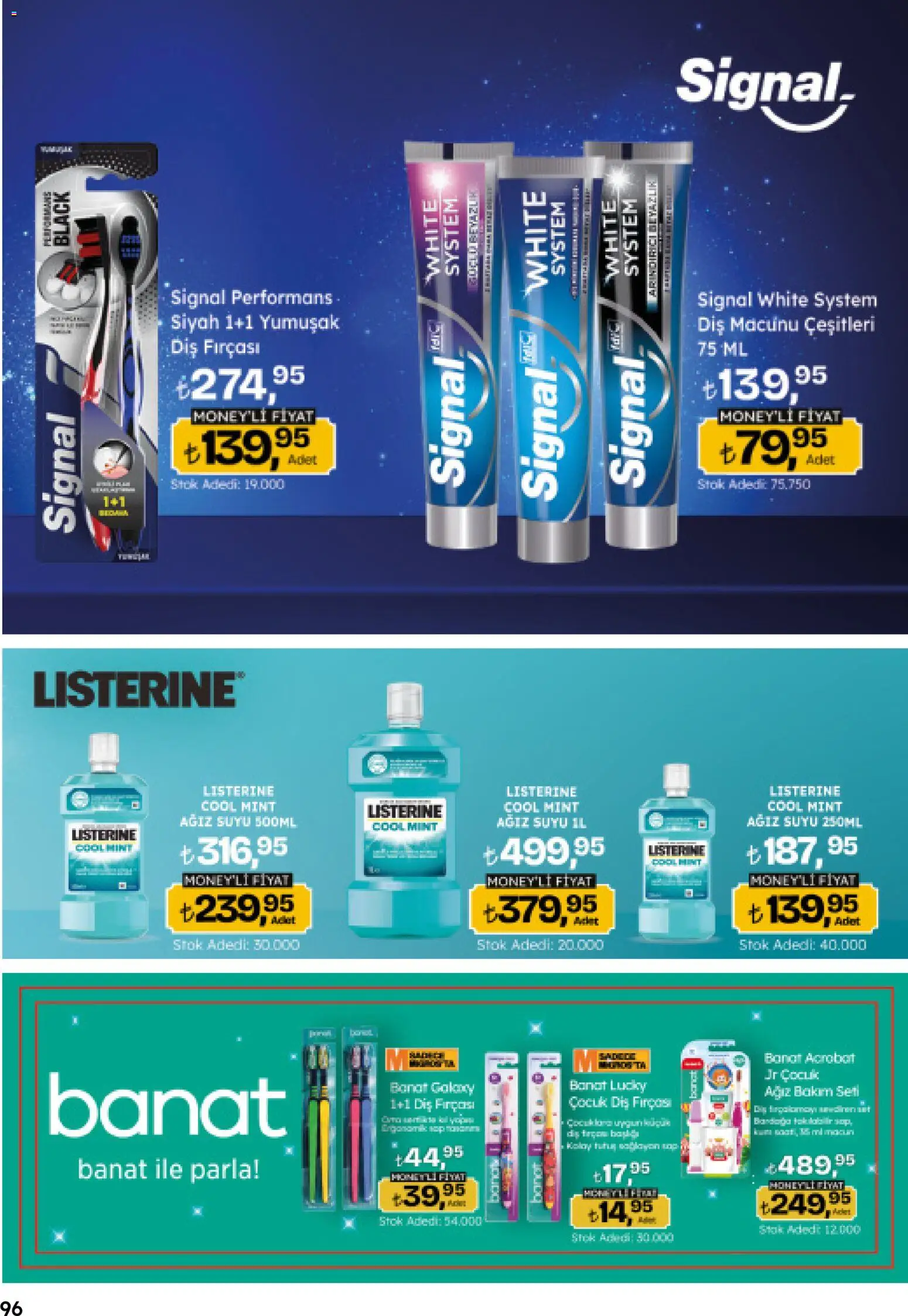 Migros Katalog - Migroskop - 16.04.2026 tarihinden itibaren geçerlidir | Sayfa: 96 | Ürünler: Diş macunu, Diş fırçası