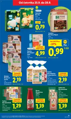 Lidl katalog | vrijedi od 22.09.2025 | Stranica: 71 | Proizvodi: Dimljeni losos, Kruh, Pločice, Losos