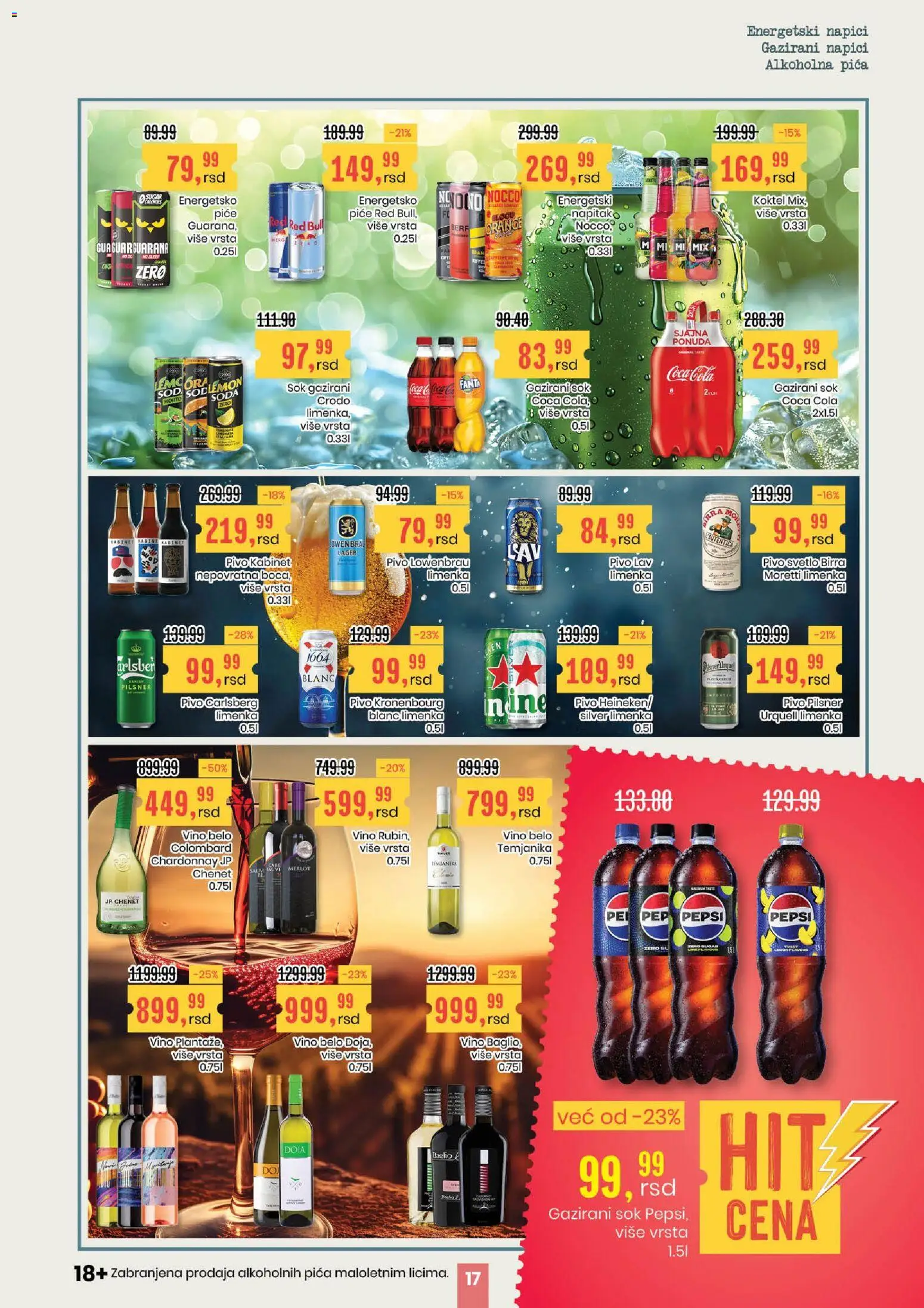 Aroma Market katalog - važi od 25.12.2025 | Strana: 17 | Proizvode: Chardonnay, Sok, Vino, Pivo