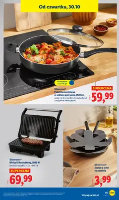 Pogląd oferty "Silvercrest® Patelnia aluminiowa ze szklaną pokrywką, Ø 28 cm, Patelnia aluminiowa ze szklaną pokrywką, Ø 28 cm nadaje się do wszystkich typów kuchenek (z wyjątkiem indukcyjnych)" - ważna od 27.10.2025 | Strona: 45 | Produkty: Grill, Patelnie, Patelnia