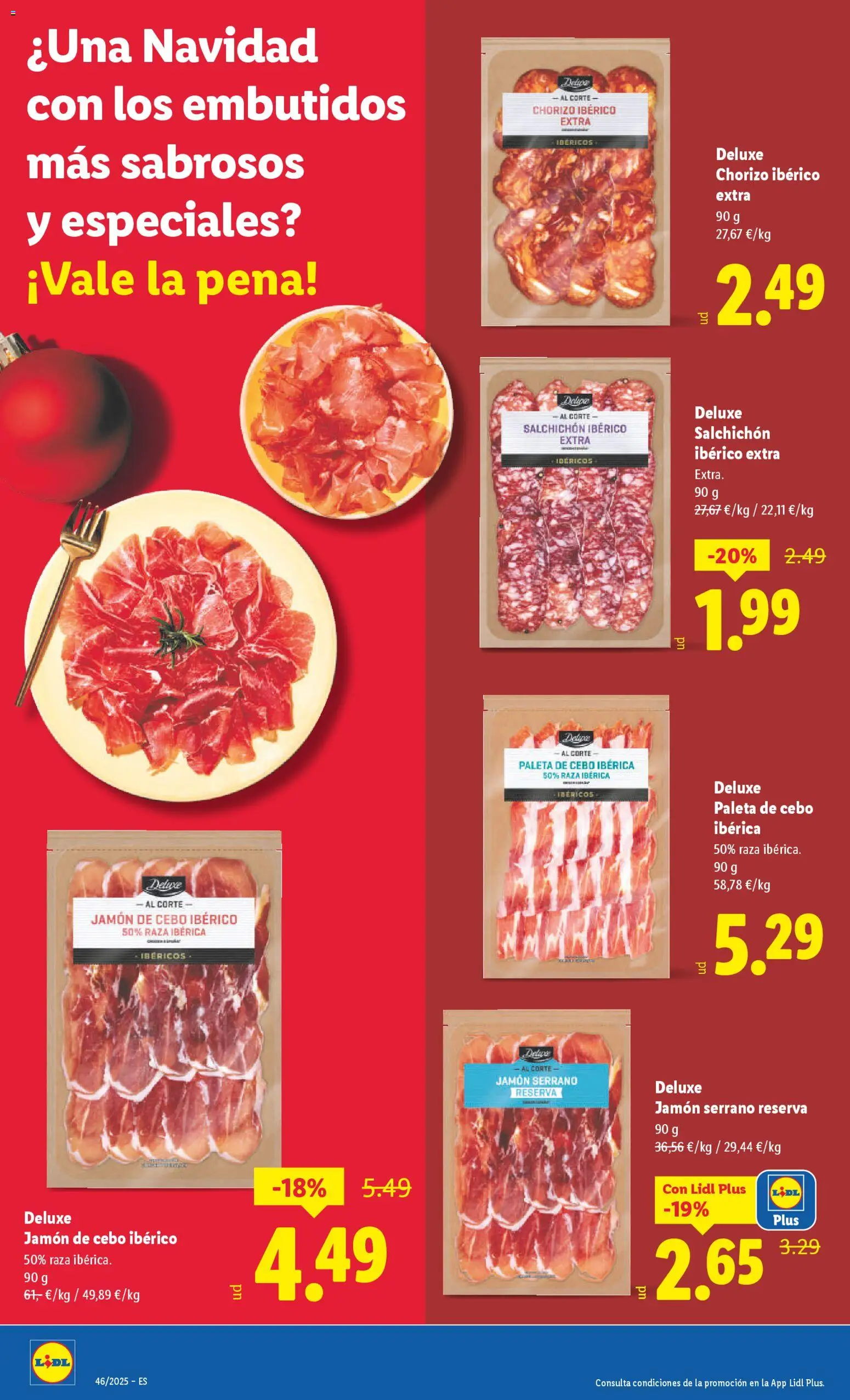 Lidl folleto │ válido desde el 10.11.2025 | Página: 28 | Productos: Jamón serrano, Jamón, Νυχτικό