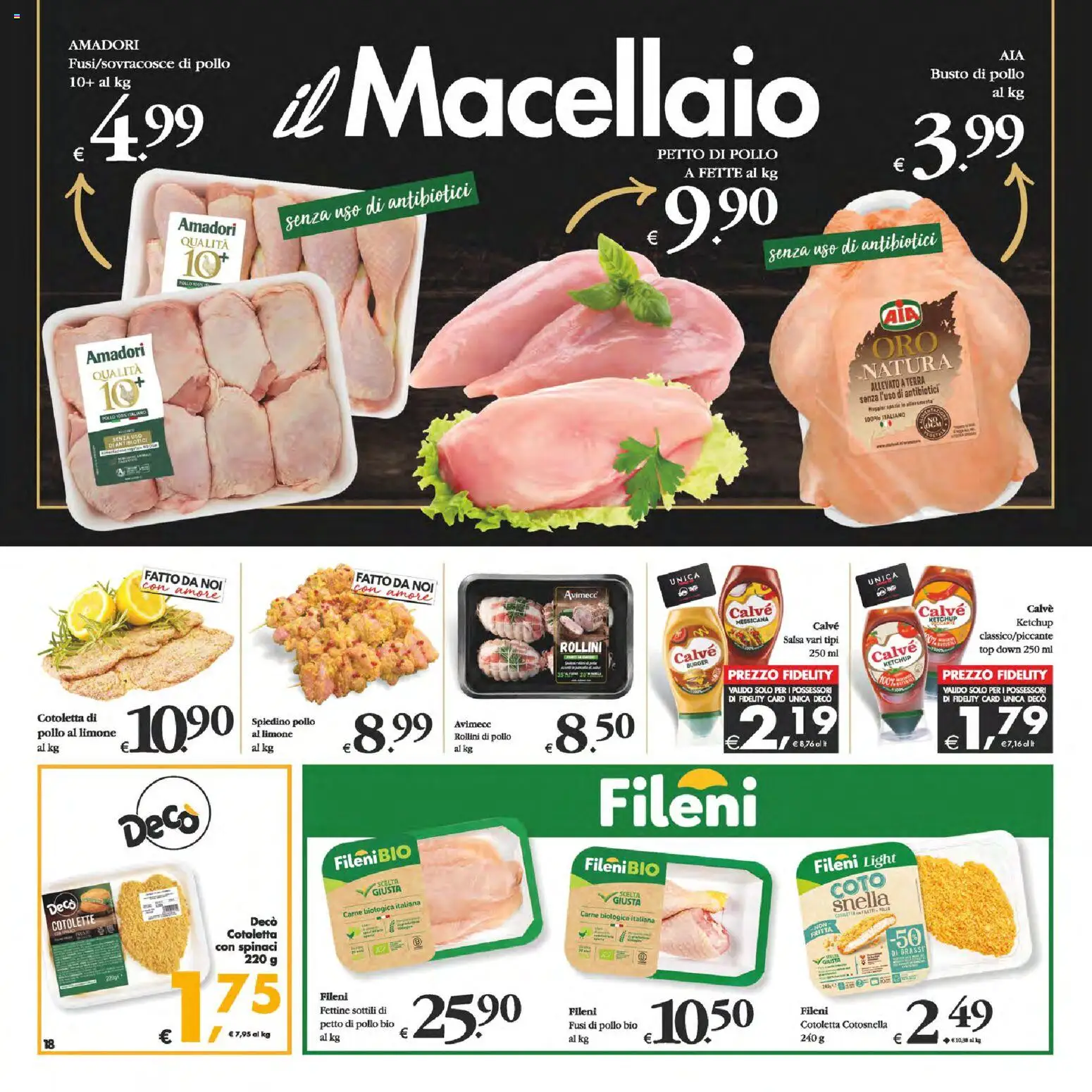 Volantino Decò del 24.10.2025 | Pagina: 18 | Prodotti: Salsa, Limone, Spinaci, Terra